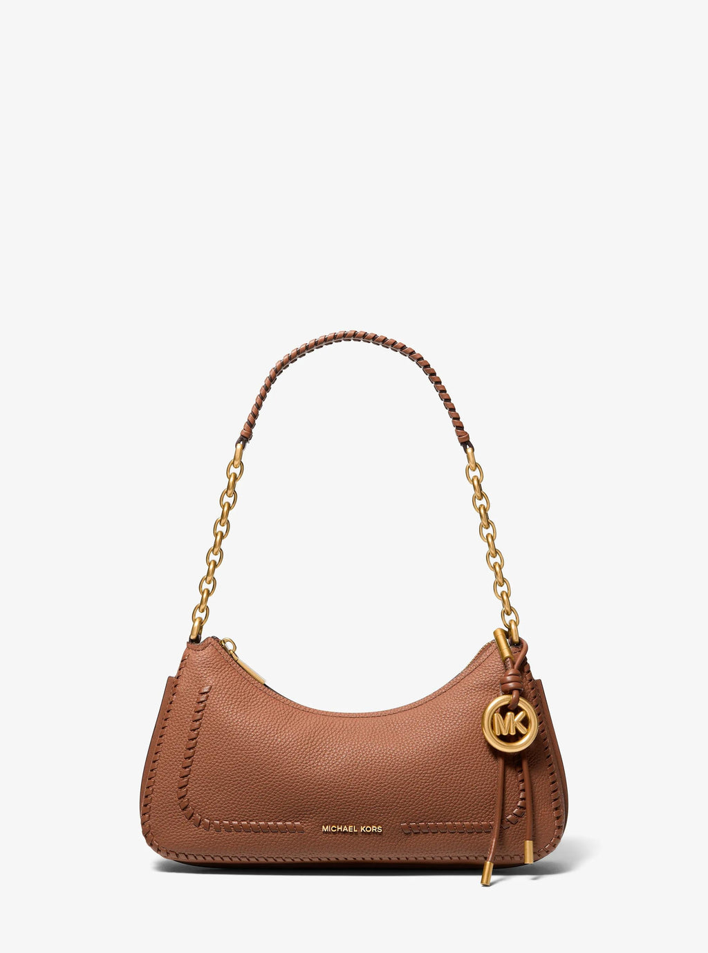 Nolita Medium Whipstitched Pebbled Leather Chain Pochette Designer Handbag Fashion Shoulder Bag