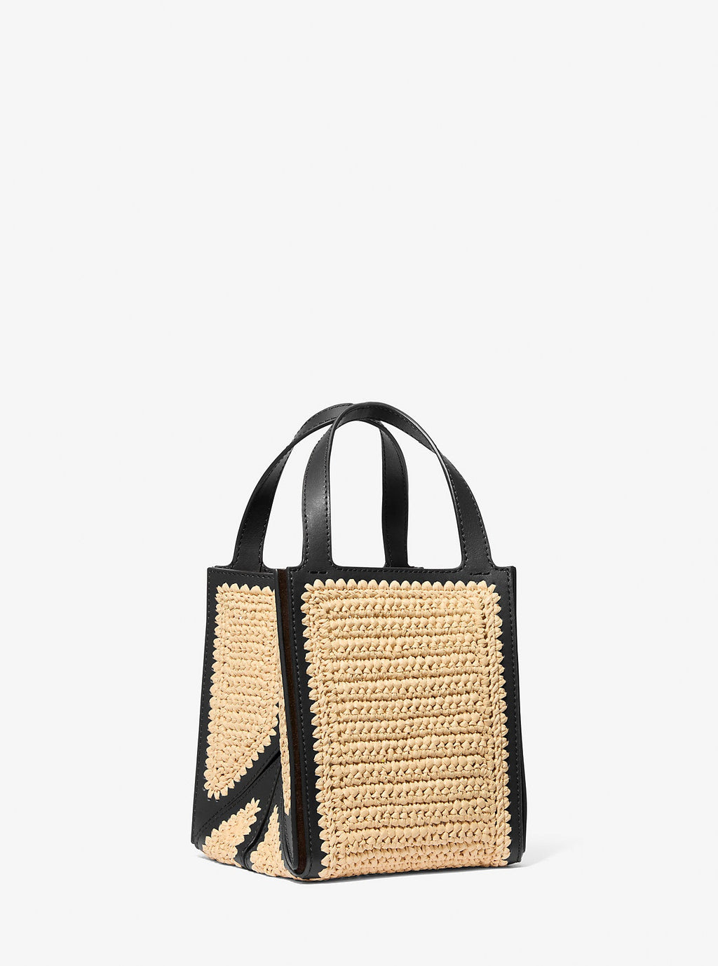 Jordi Small Hand-Crocheted and Leather Tote Bag Designer Handbag Fashion Shoulder Bag