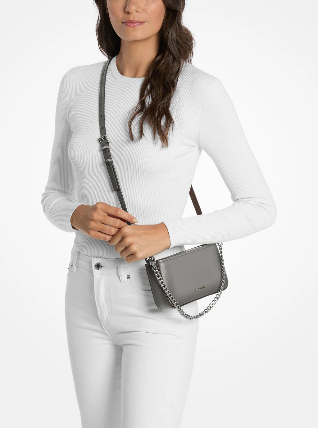 Bryant Small Burnished Leather Convertible Crossbody Bag Designer Handbag Fashion Shoulder Bag