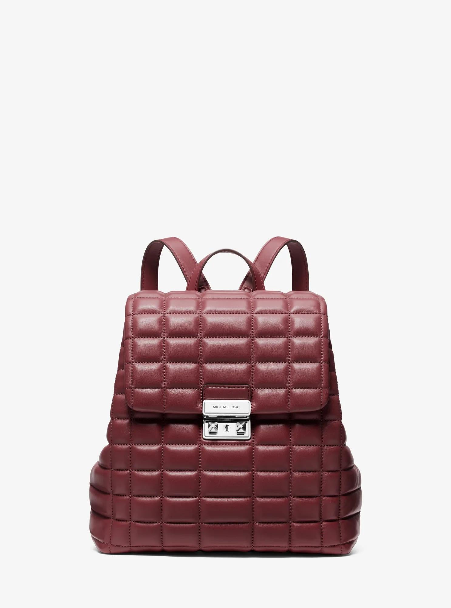 Tribeca Small Quilted Leather Backpack Designer Handbag Fashion Shoulder Bag