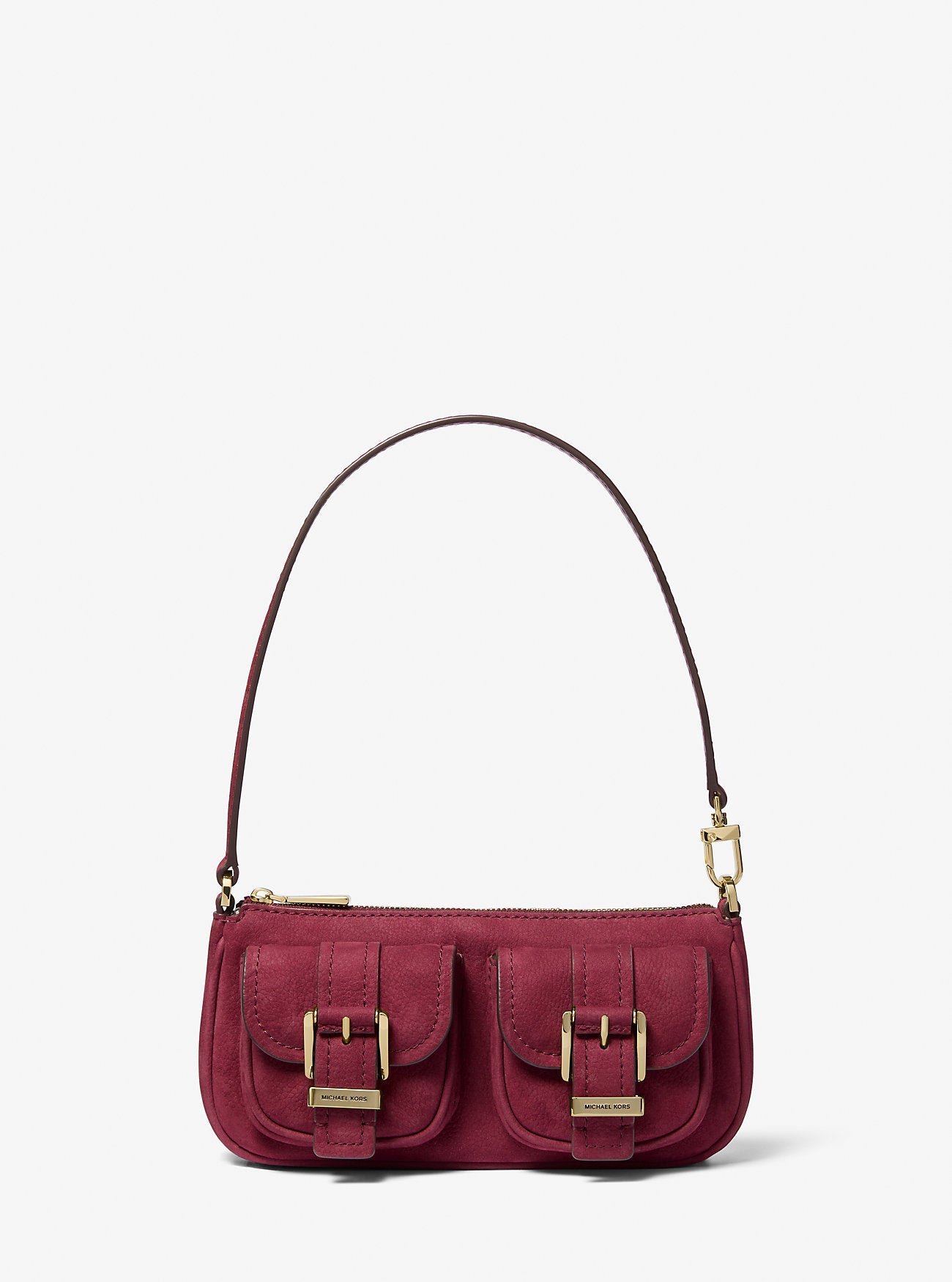 Zoe Small Suede Convertible Pochette Designer Handbag Fashion Shoulder Bag