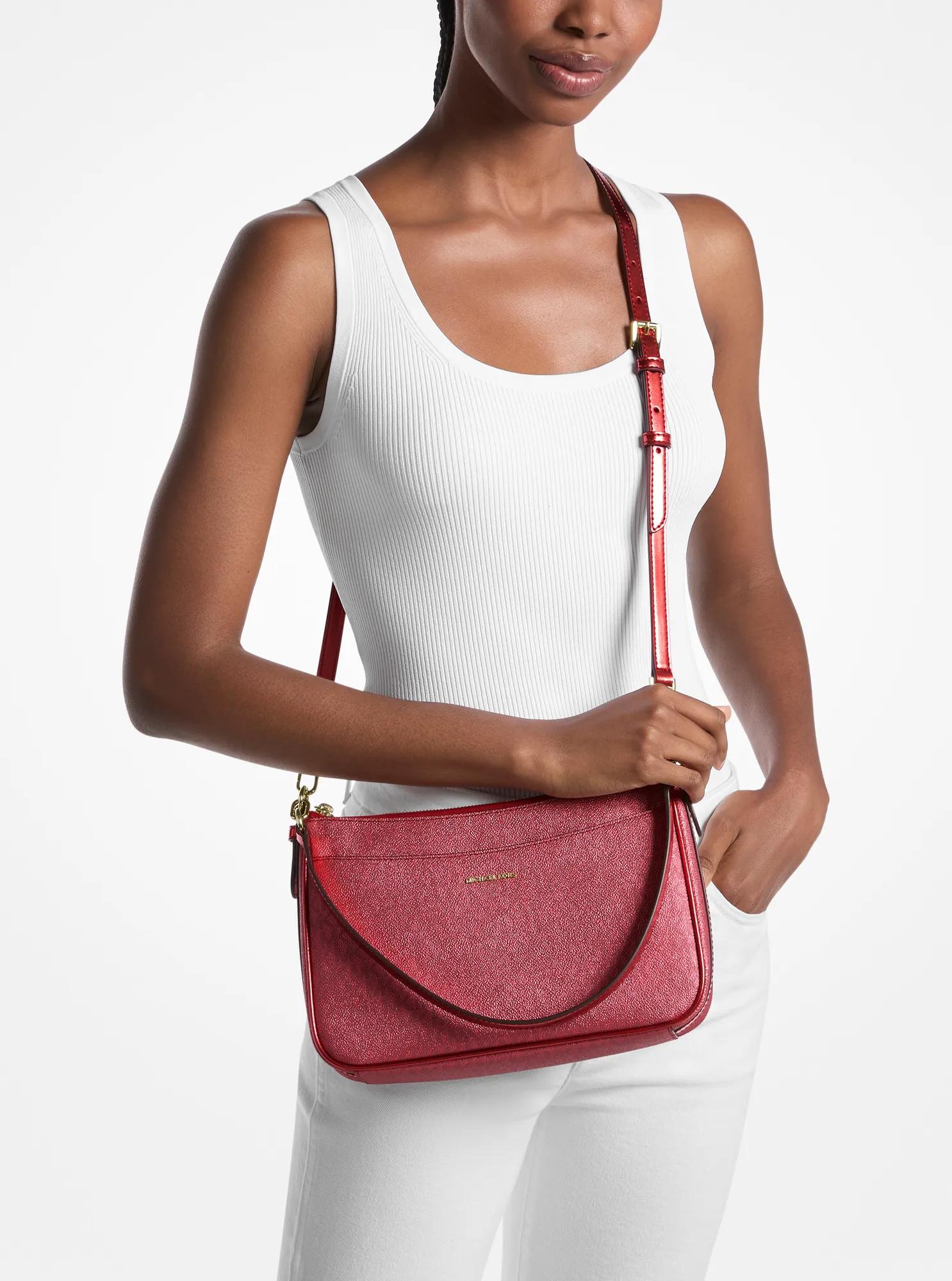 Jet Set Medium Metallic Signature Logo Convertible Crossbody Bag Designer Handbag Fashion Shoulder Bag