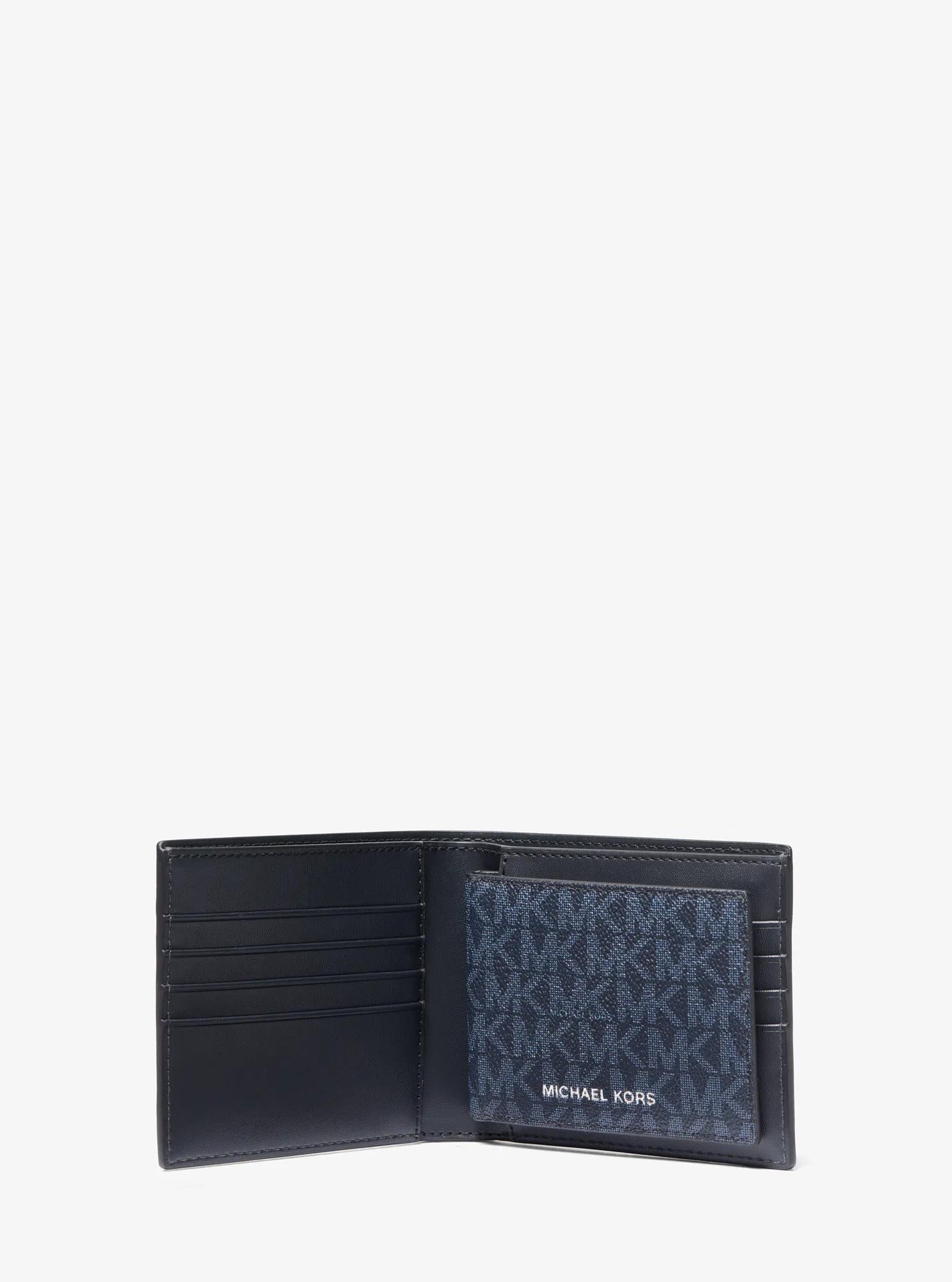 Harrison Logo Billfold Wallet With Passcase Designer Wallet Card Holder