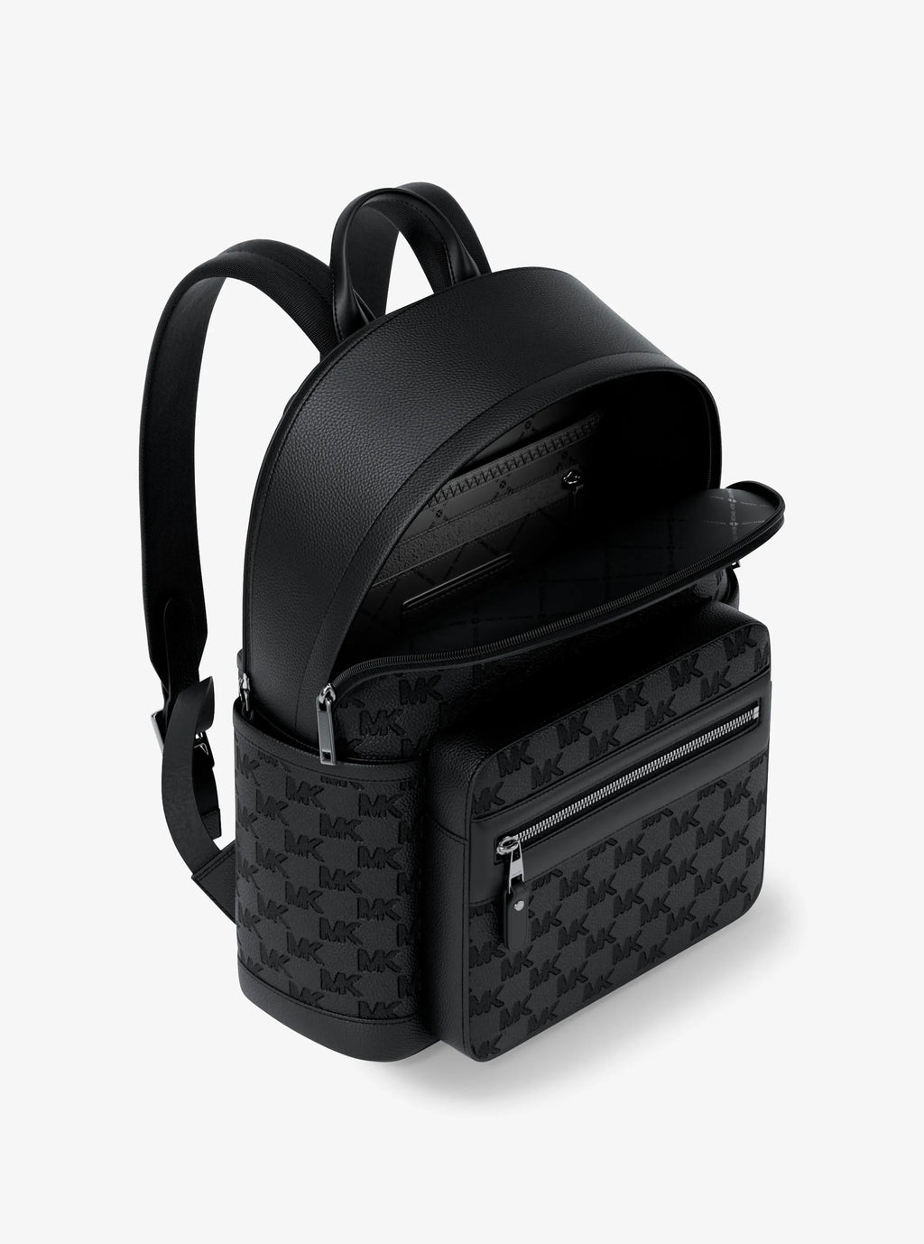 Jet Set Medium Logo Debossed Pebbled Leather Backpack Popular Style Fashion Accessory