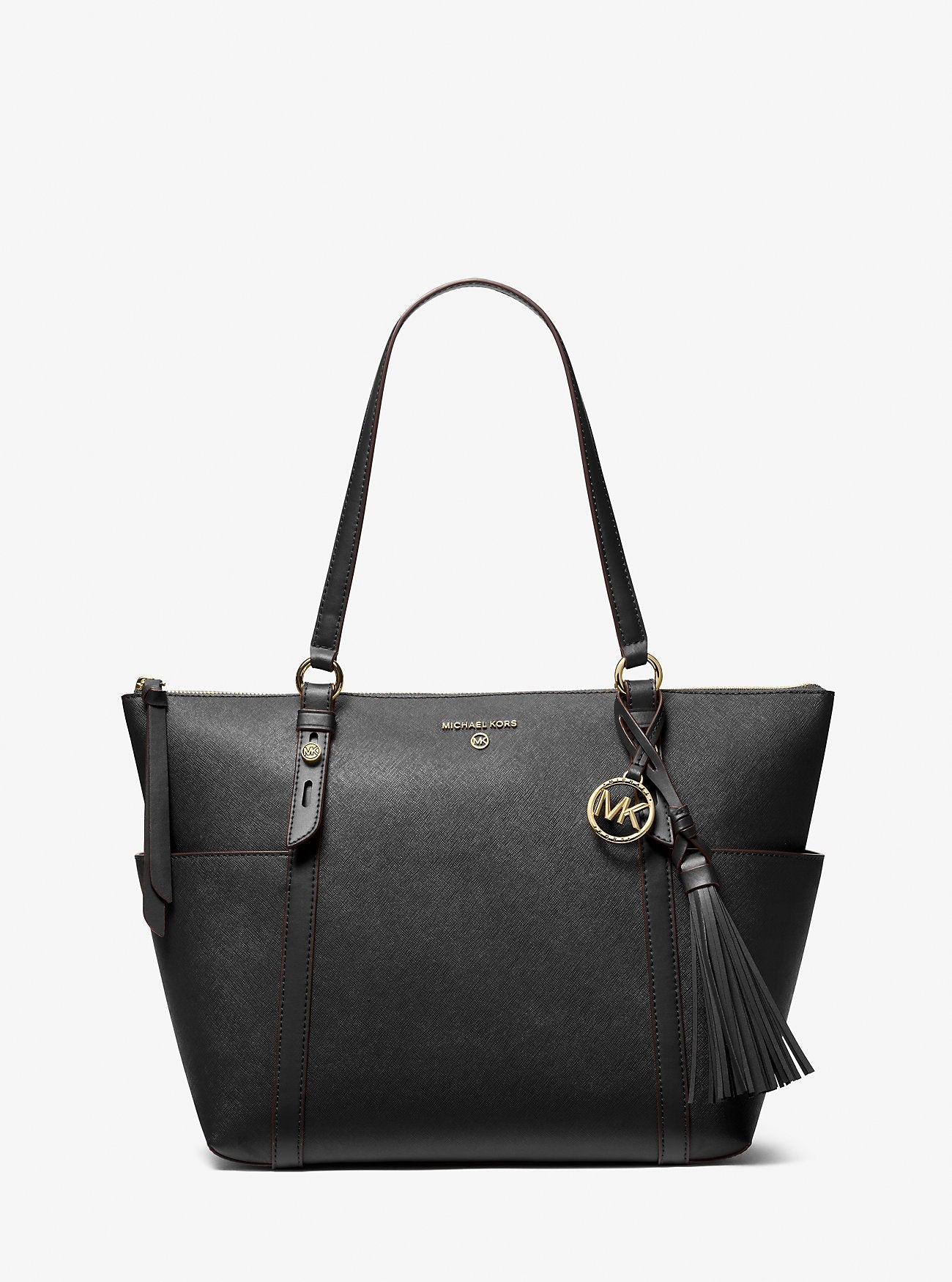 Sullivan Large Saffiano Leather Top-Zip Tote Bag Designer Handbag Fashion Shoulder Bag