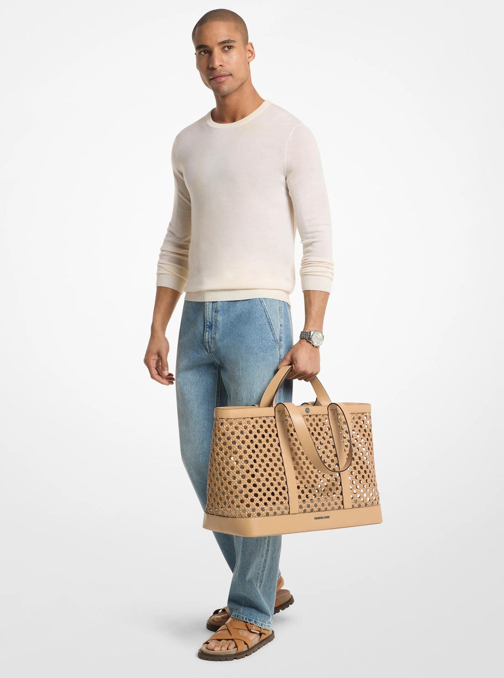 Whitley Medium Hand-Woven Tote Bag Designer Handbag Fashion Shoulder Bag