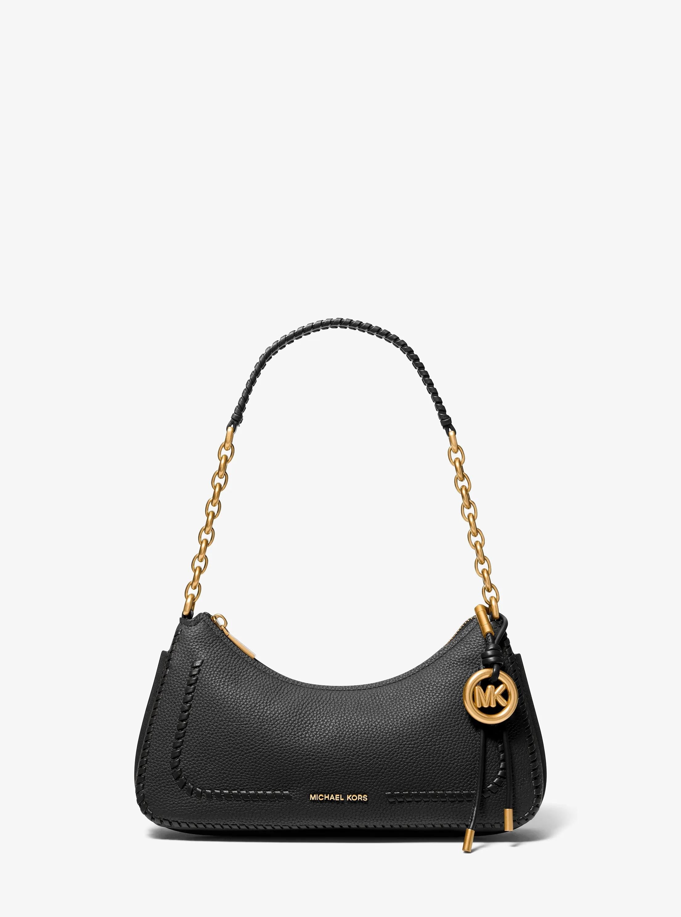Nolita Medium Whipstitched Pebbled Leather Chain Pochette Designer Handbag Fashion Shoulder Bag