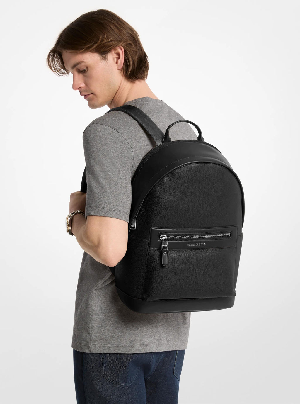 Jet Set Pebbled Leather Backpack Popular Style Fashion Accessory