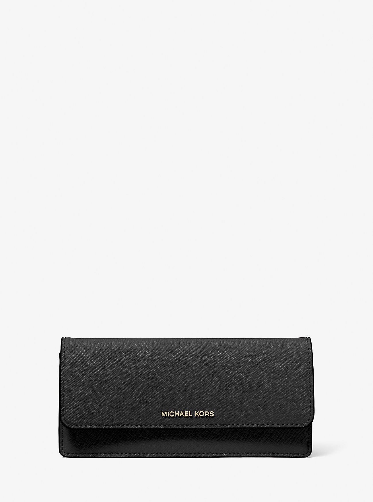 Jet Set Large Saffiano Leather Snap-Front Wallet Designer Wallet Card Holder