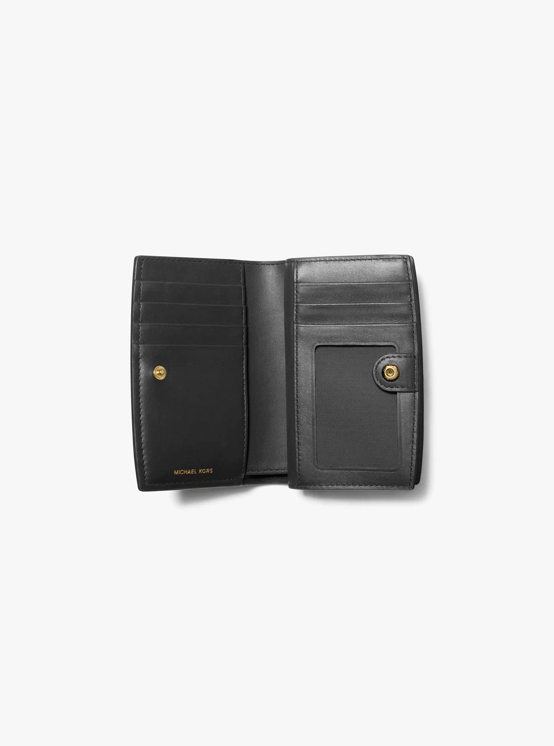 Bryant Medium Pebbled Leather Wallet Designer Wallet Card Holder