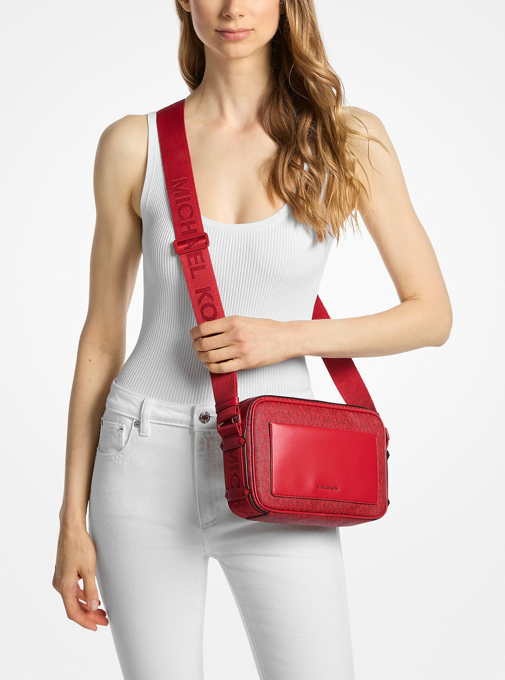 Maeve Large Signature Logo Crossbody Bag Designer Handbag Fashion Shoulder Bag
