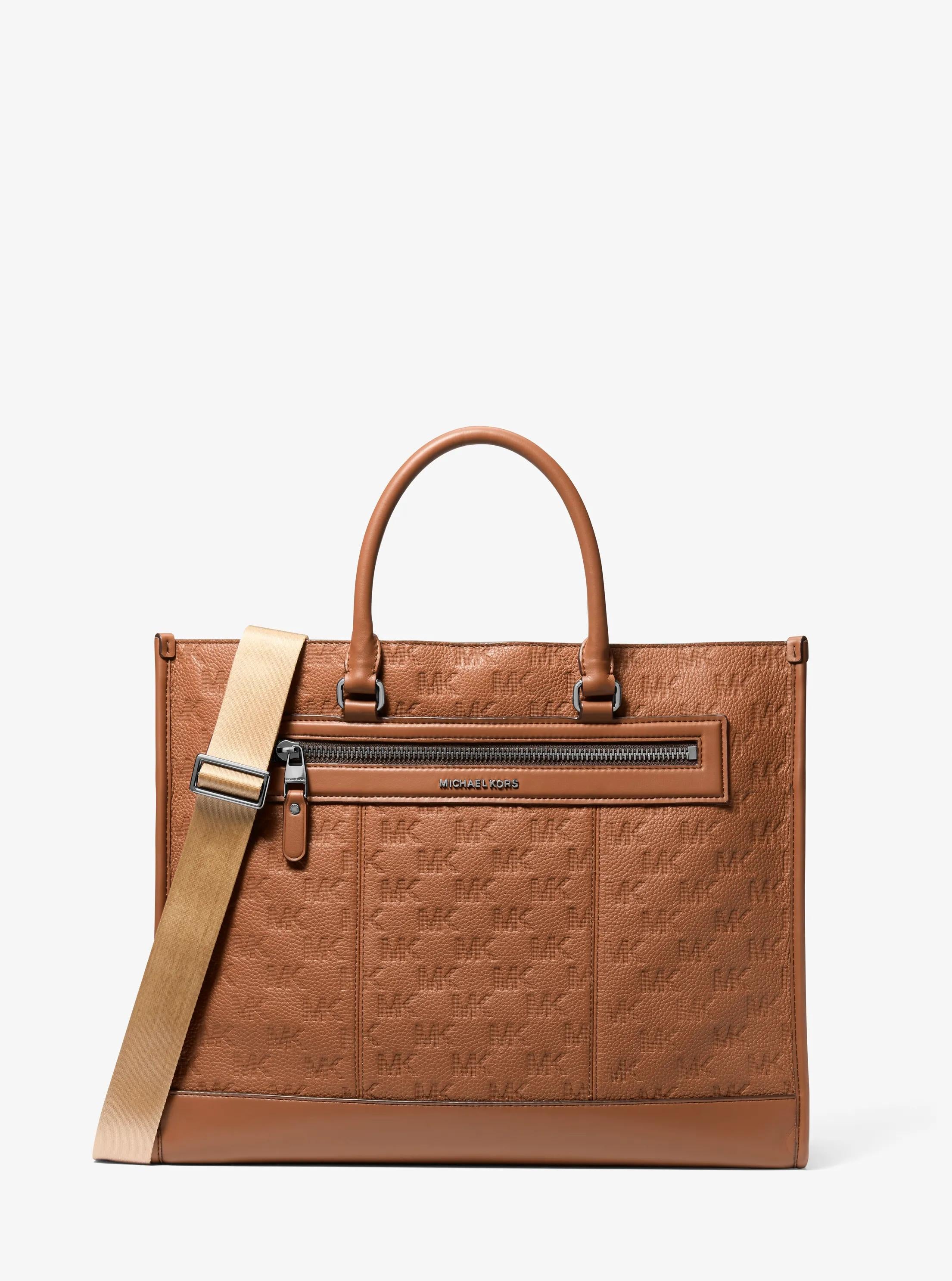 Jet Set Logo Embossed Leather Tote Bag Designer Handbag Fashion Shoulder Bag