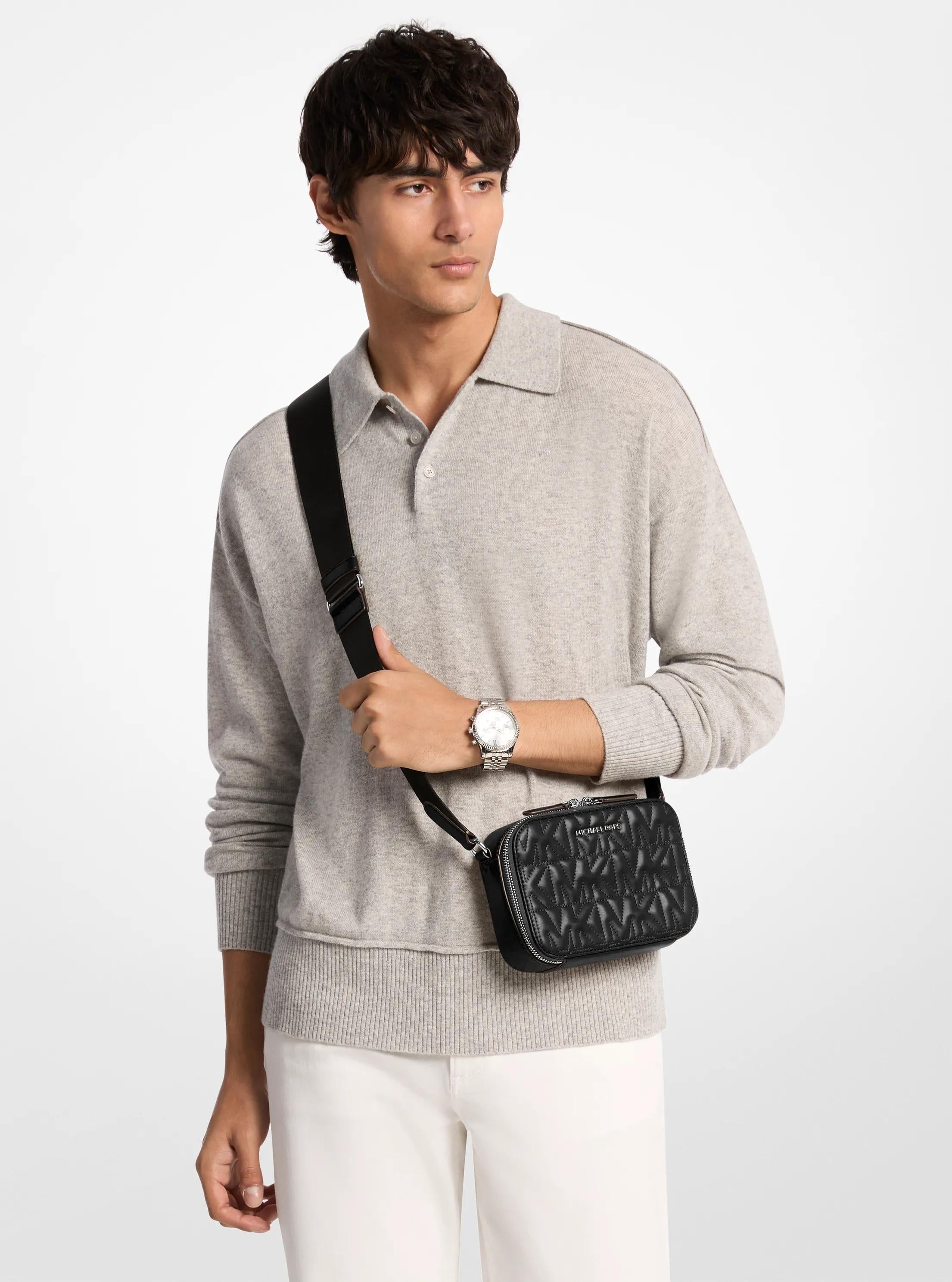 Hudson Logo Embossed Crossbody Bag Designer Handbag Fashion Shoulder Bag