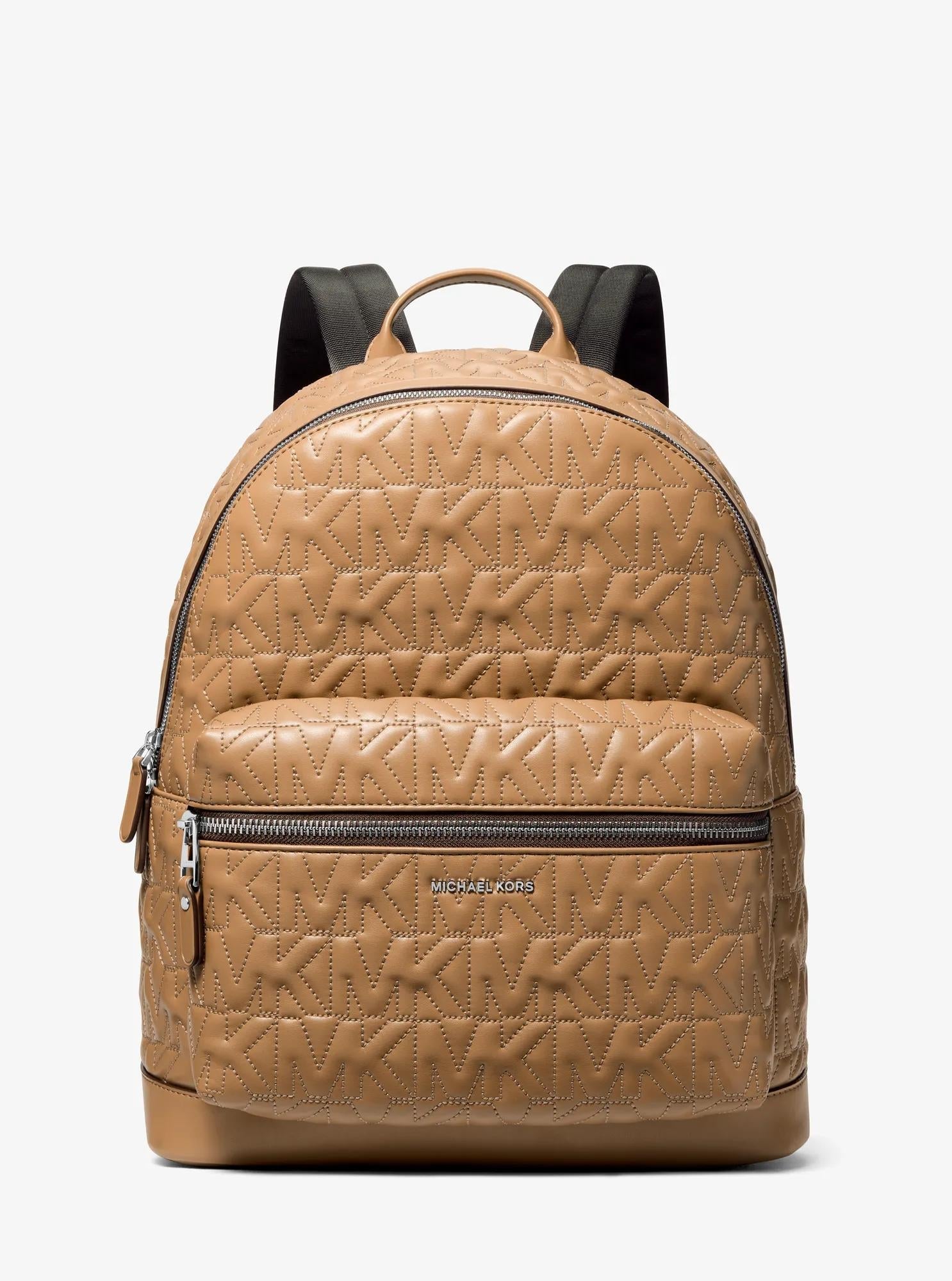 Hudson Medium Logo Embossed Dome Backpack Popular Style Fashion Accessory