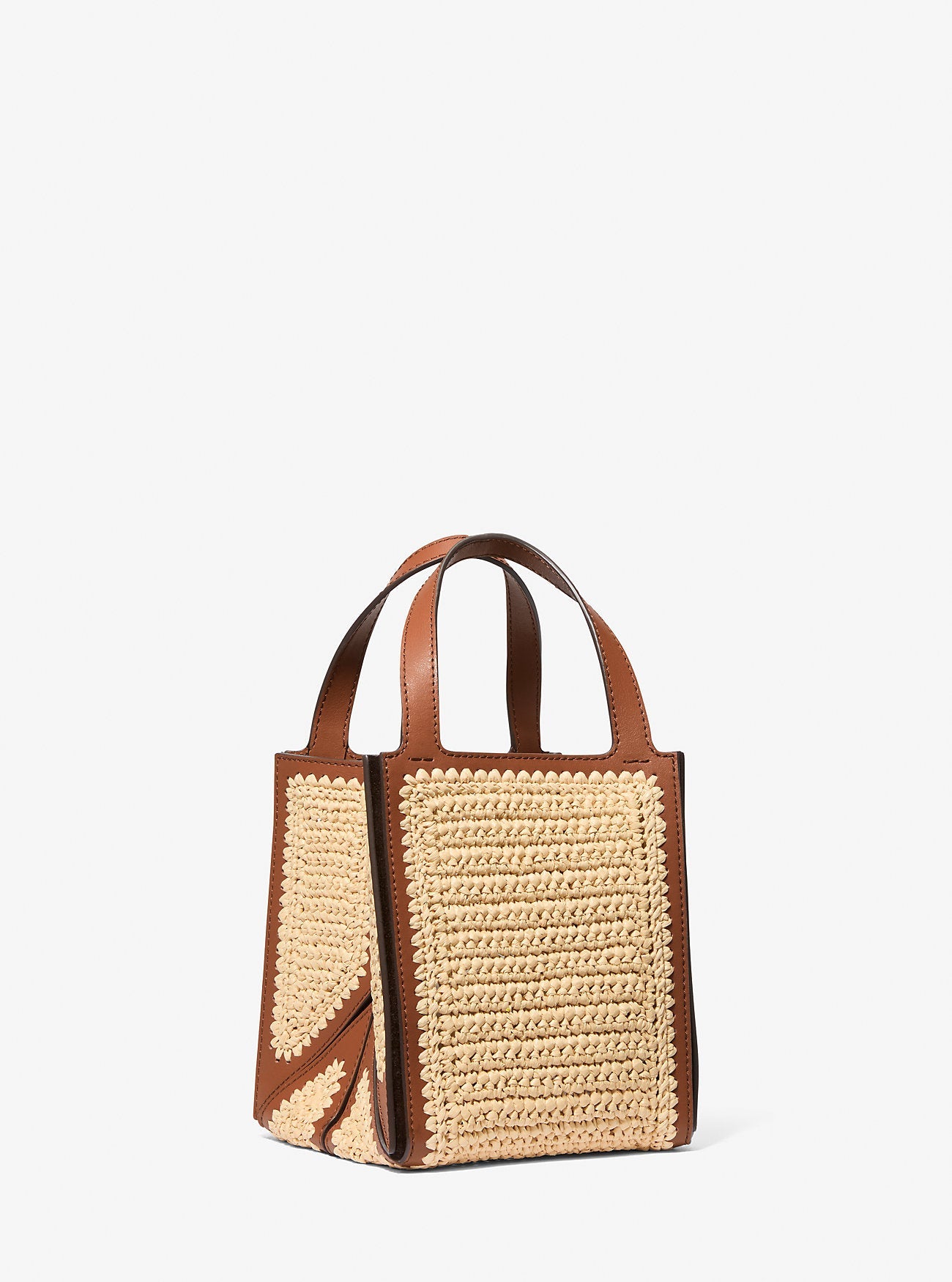 Jordi Small Hand-Crocheted and Leather Tote Bag Designer Handbag Fashion Shoulder Bag