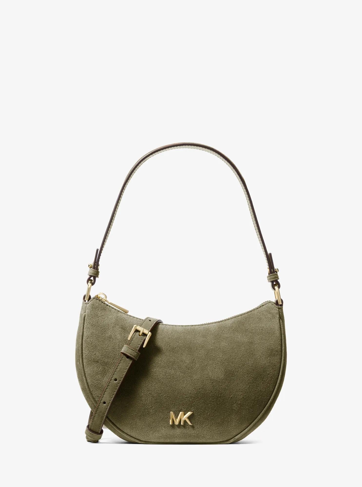Kyla Small Suede Convertible Pochette Designer Handbag Fashion Shoulder Bag