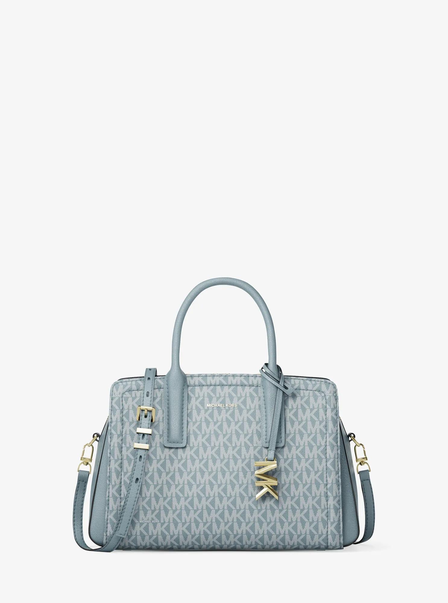 Laila Small Signature Logo Satchel Designer Handbag Fashion Shoulder Bag