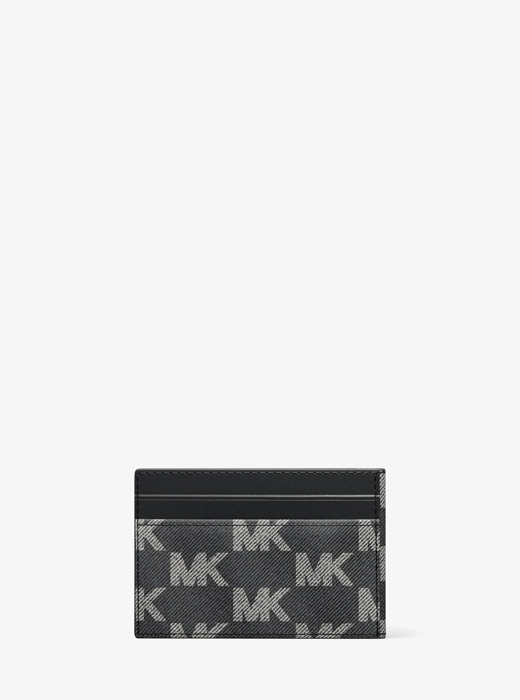 Cooper Medium Logo Jacquard Denim Wallet Designer Wallet Card Holder