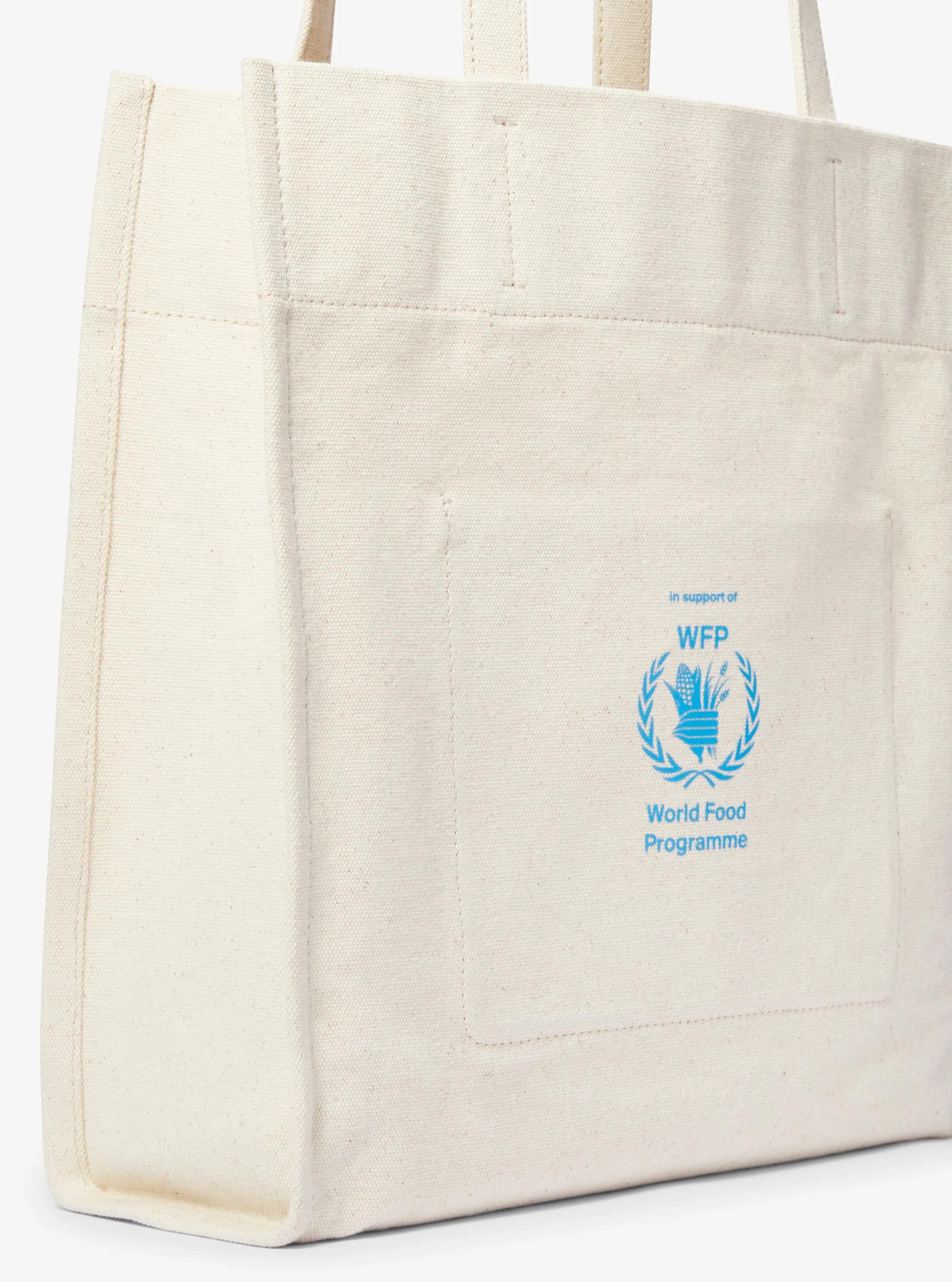 Watch Hunger Stop Recycled Cotton Canvas Tote Bag Designer Handbag Fashion Shoulder Bag