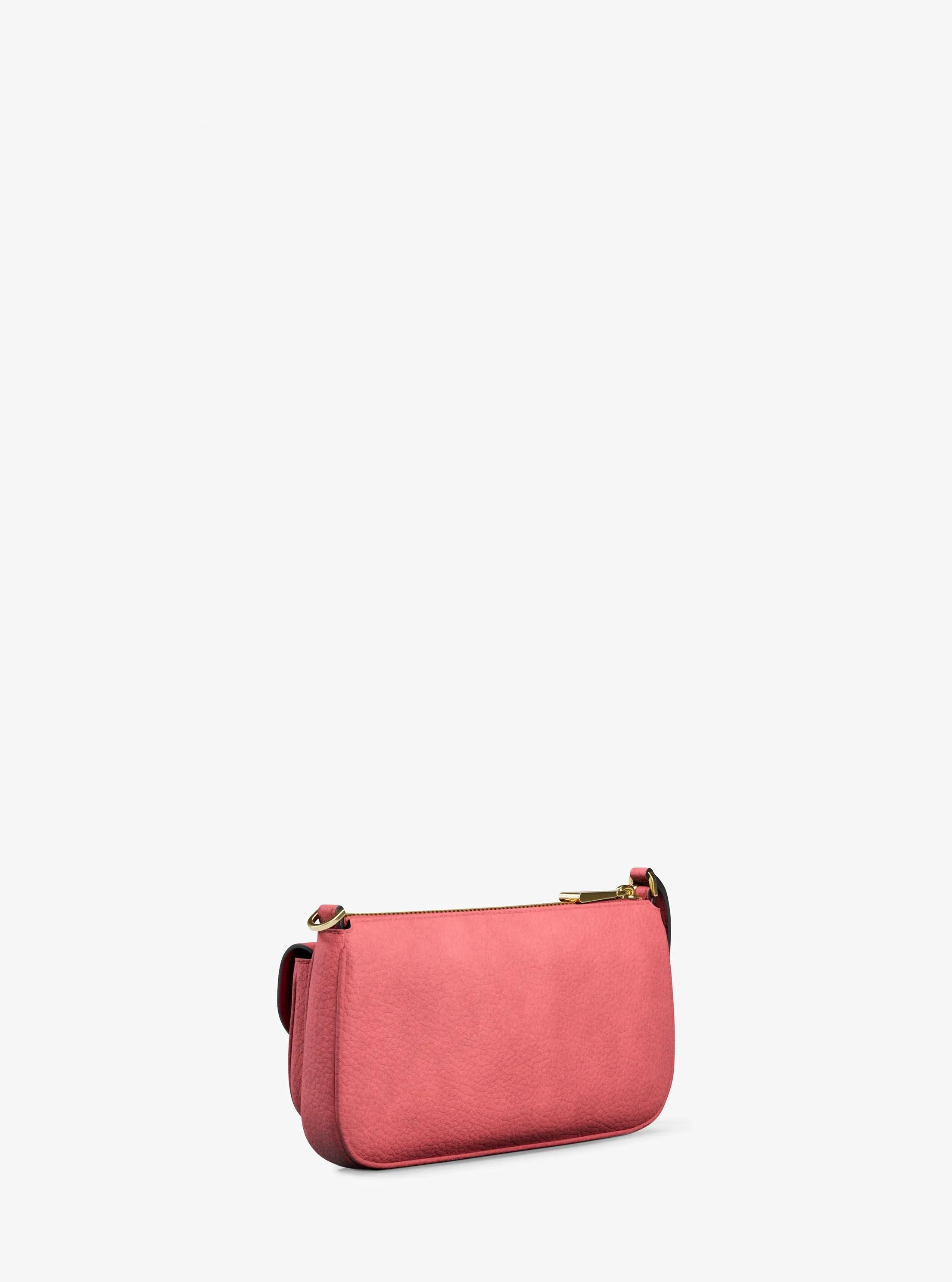 Zoe Small Suede Convertible Pochette Designer Handbag Fashion Shoulder Bag