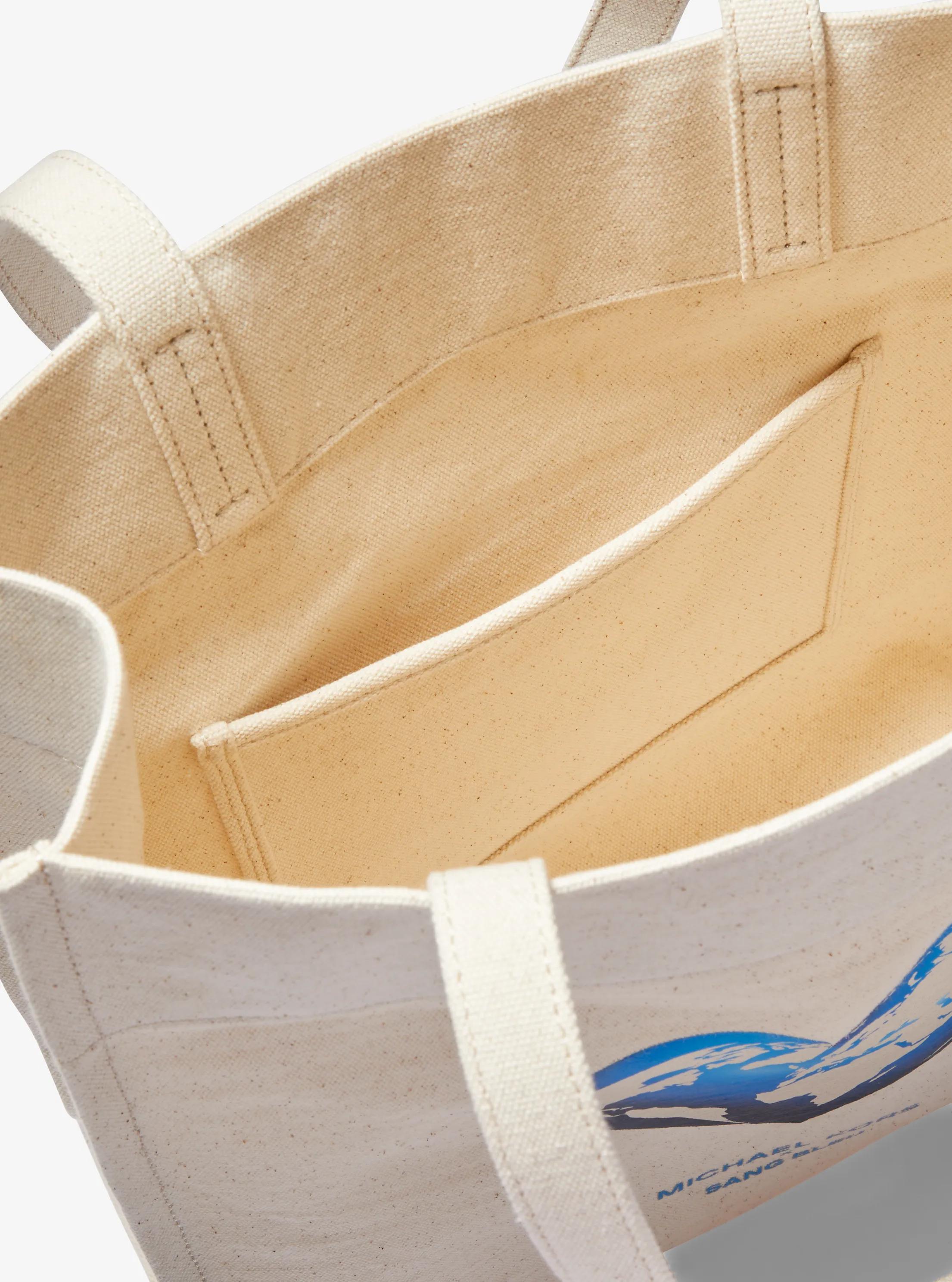 Watch Hunger Stop Recycled Cotton Canvas Tote Bag Designer Handbag Fashion Shoulder Bag