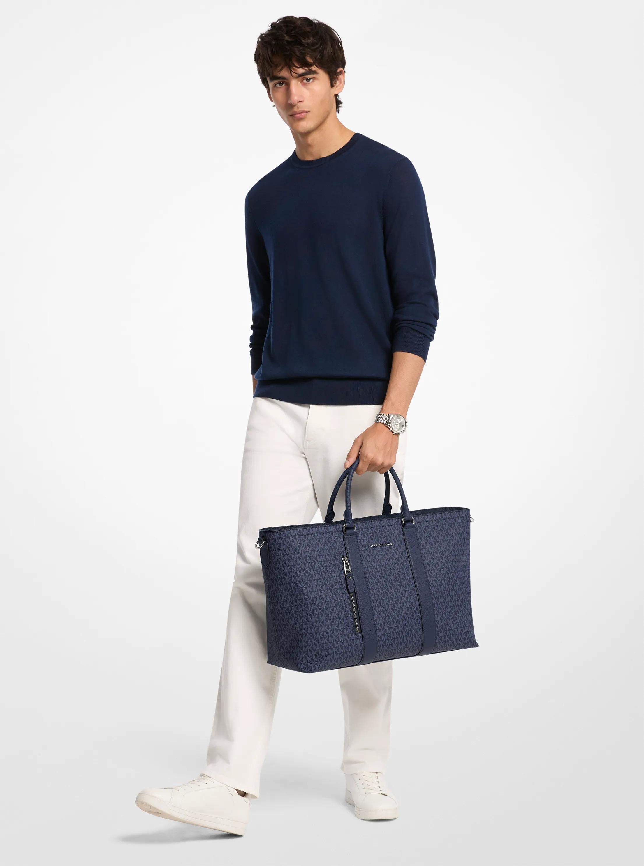 Hudson Signature Logo Tote Bag Designer Handbag Fashion Shoulder Bag