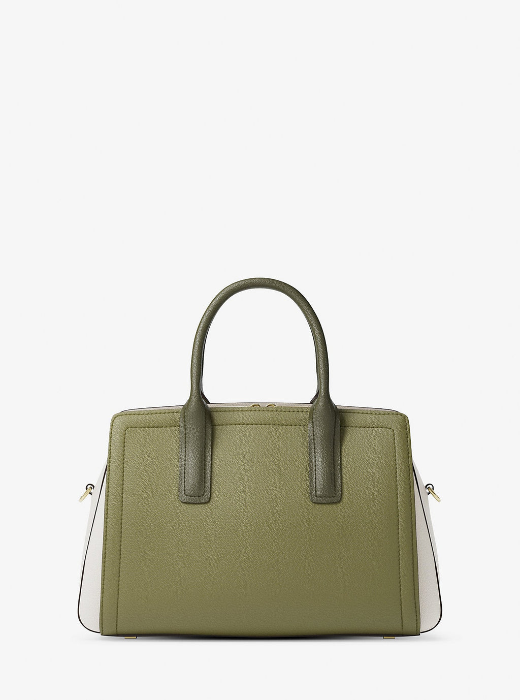 Laila Medium Color-Block Pebbled Leather Satchel Designer Handbag Fashion Shoulder Bag