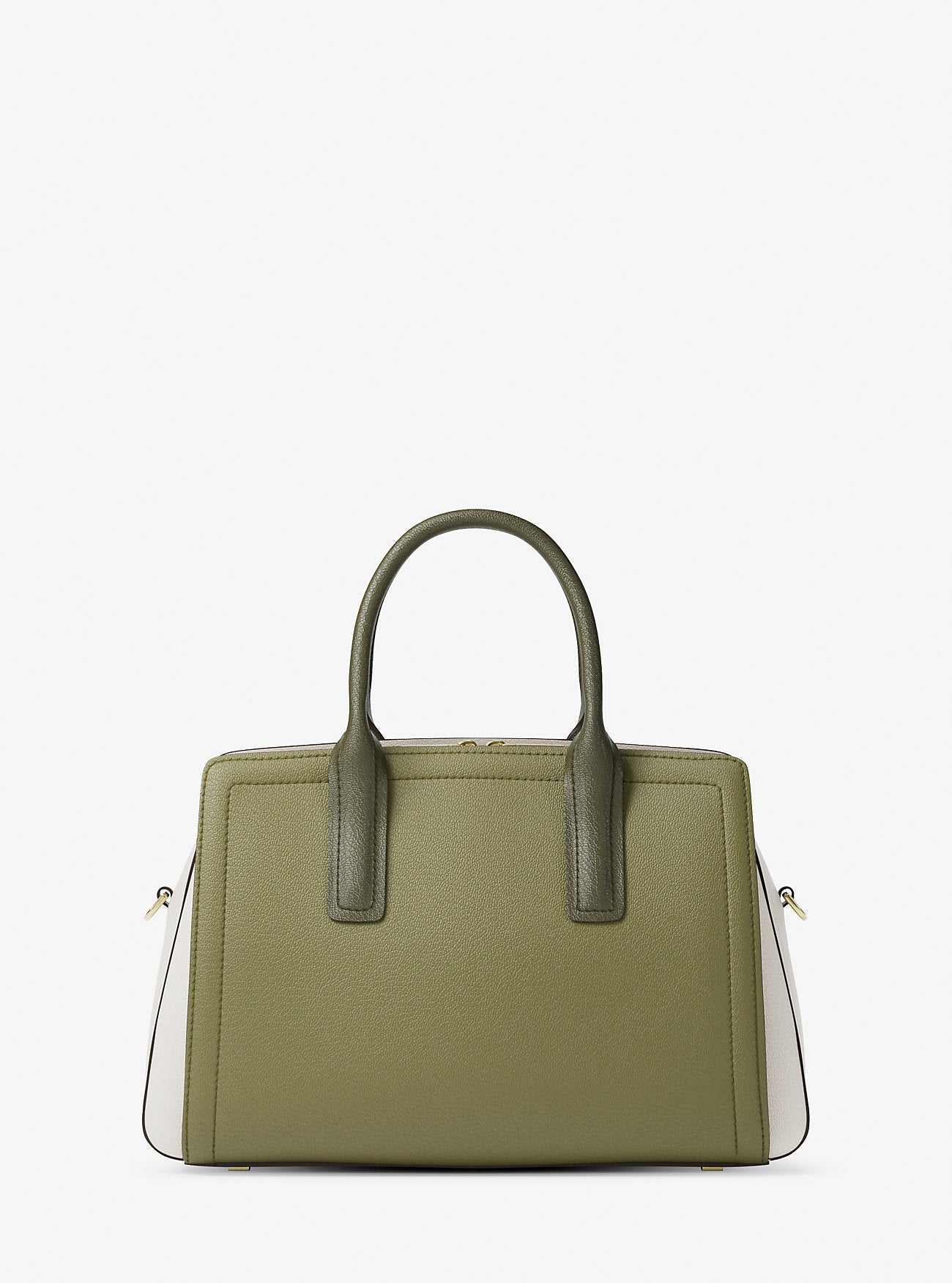Laila Medium Color-Block Pebbled Leather Satchel Designer Handbag Fashion Shoulder Bag