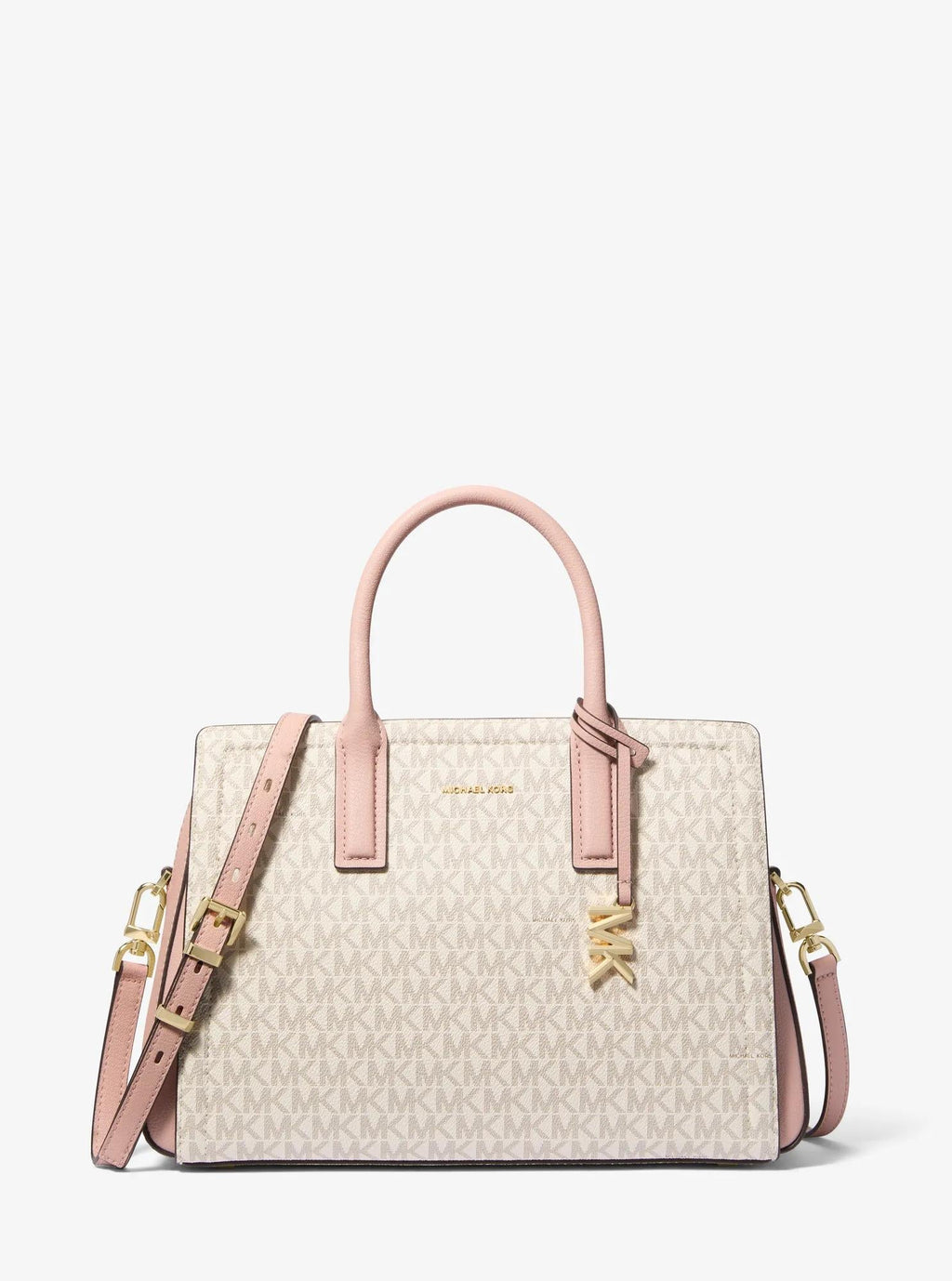 Laila Medium Signature Logo Satchel Designer Handbag Fashion Shoulder Bag