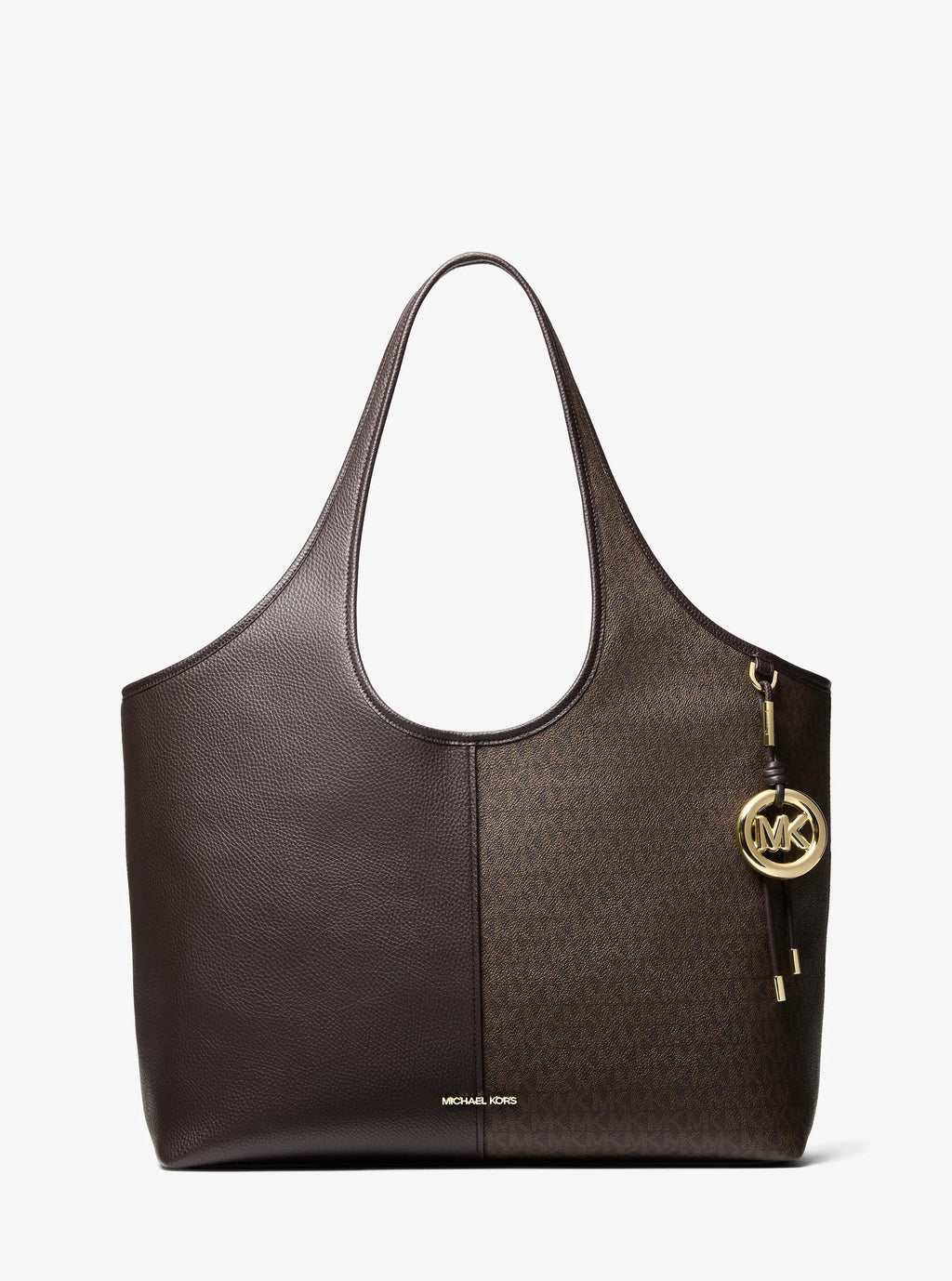 Henly Large Signature Logo and Textured Tote Bag Designer Handbag Fashion Shoulder Bag
