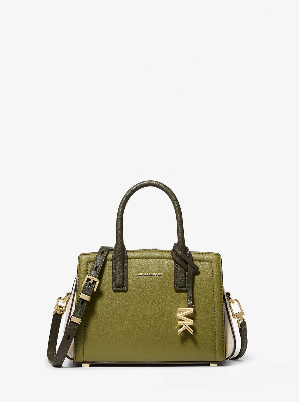 Laila Extra-Small Color-Block Pebbled Leather Crossbody Bag Designer Handbag Fashion Shoulder Bag