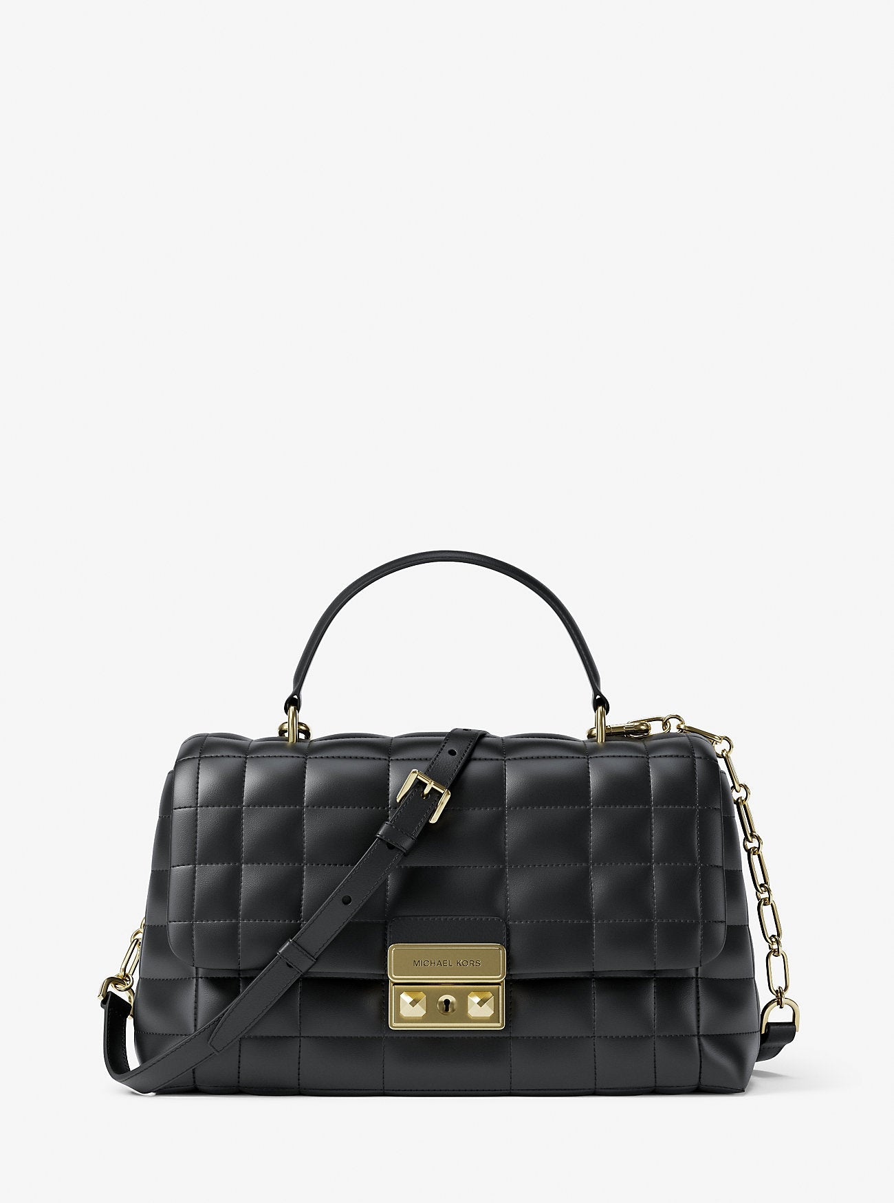 Tribeca Medium Quilted Leather Satchel Designer Handbag Fashion Shoulder Bag