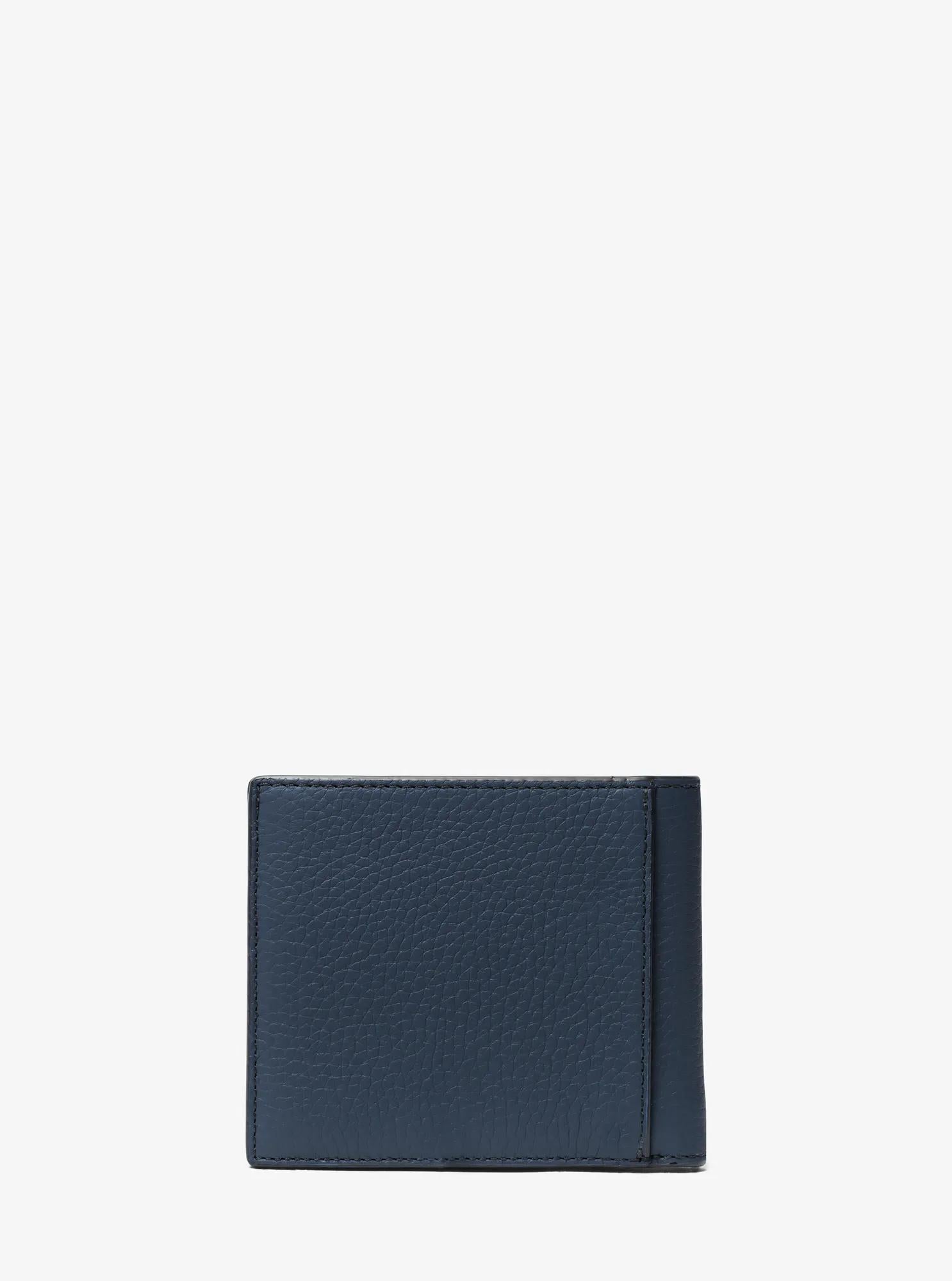 Hudson Pebbled Leather Billfold Wallet Designer Wallet Card Holder