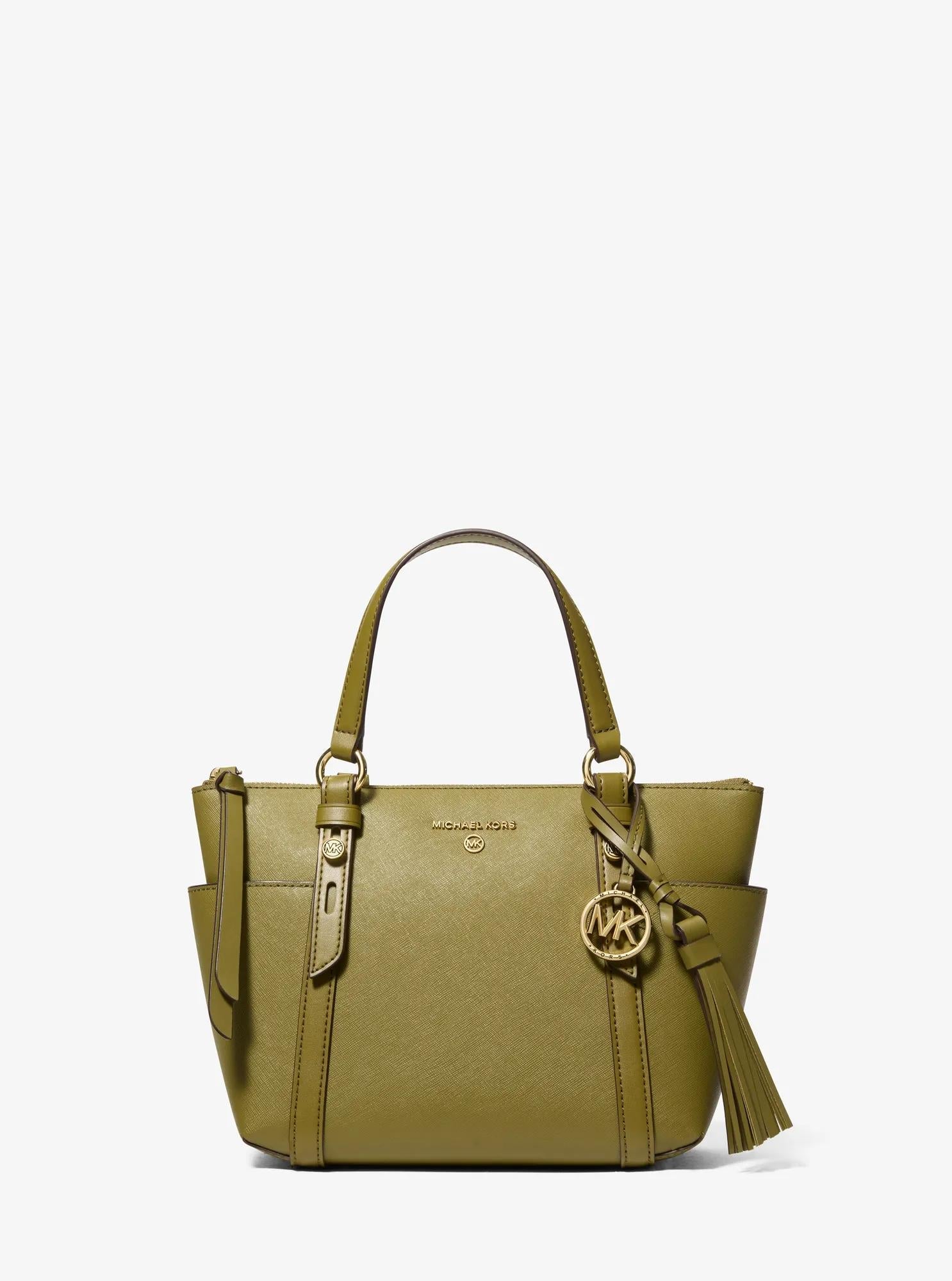 Sullivan Small Saffiano Leather Top-Zip Tote Bag Designer Handbag Fashion Shoulder Bag