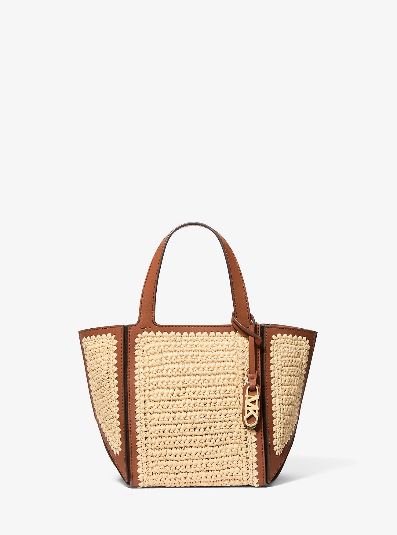 Jordi Small Hand-Crocheted and Leather Tote Bag Designer Handbag Fashion Shoulder Bag