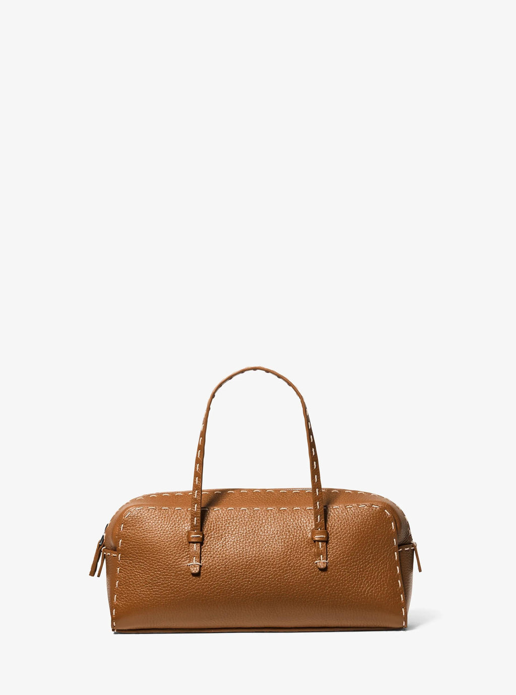 Roberta Hand-Stitched Pebbled Leather Satchel Designer Handbag Fashion Shoulder Bag