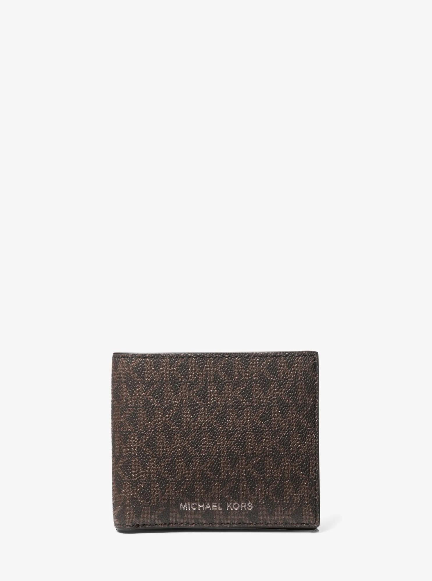 Hudson Signature Logo Billfold Wallet Designer Wallet Card Holder