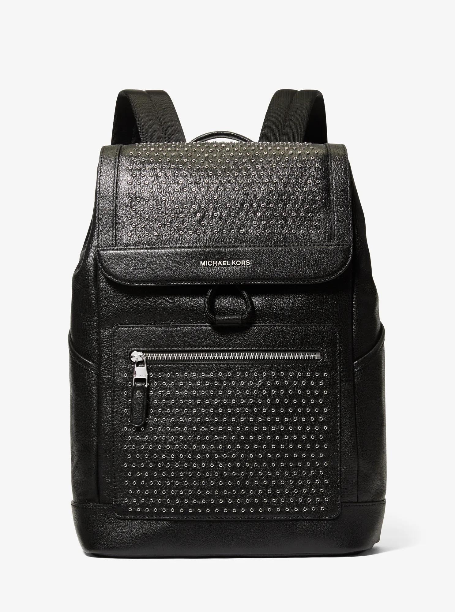 Hudson Medium Grommeted Leather Backpack Popular Style Fashion Accessory