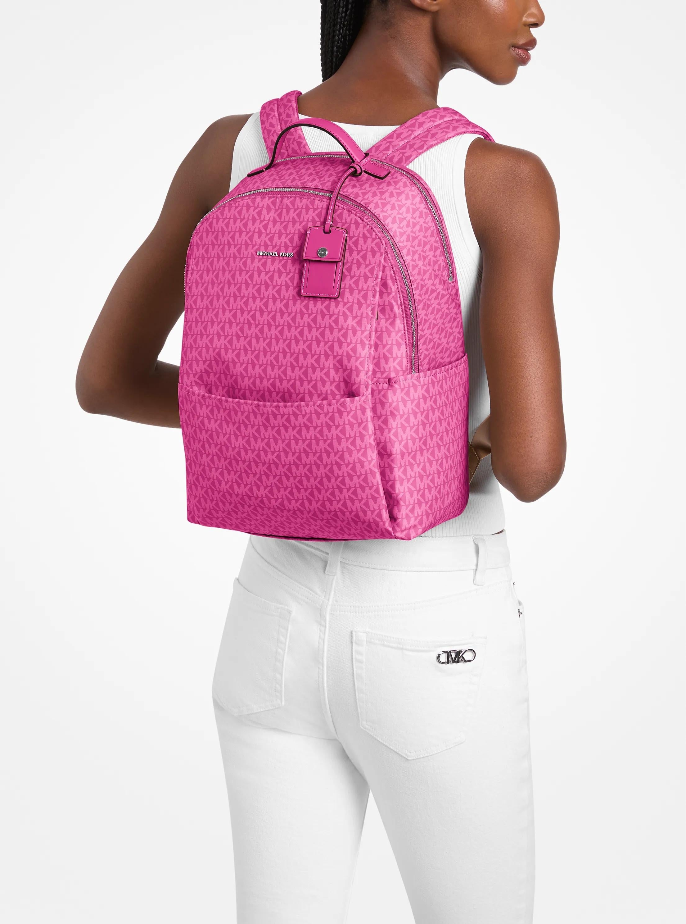 Sable Large Printed Signature Logo Backpack Designer Handbag Fashion Shoulder Bag