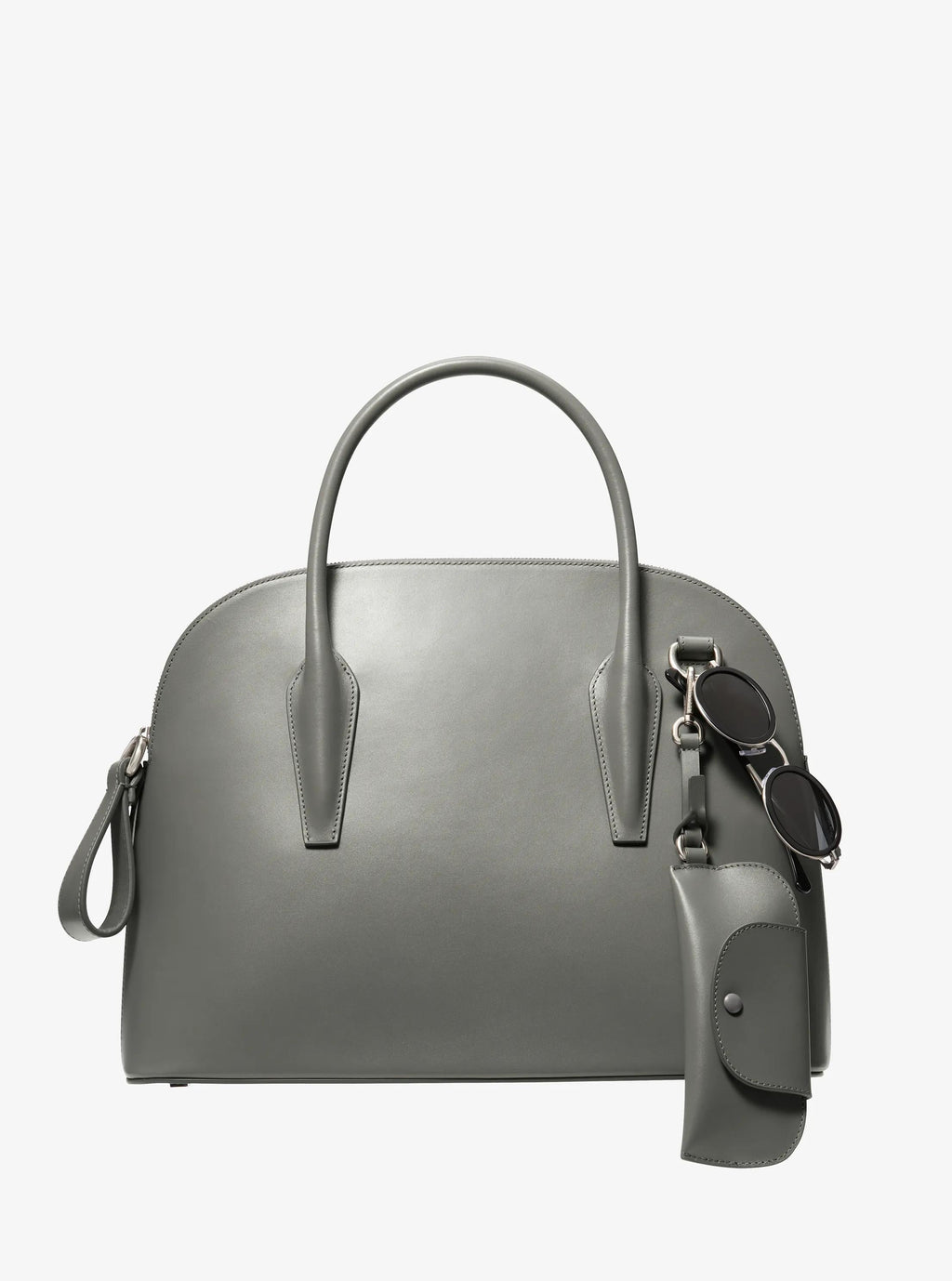 Kaitlin Large Leather Dome Satchel Designer Handbag Fashion Shoulder Bag