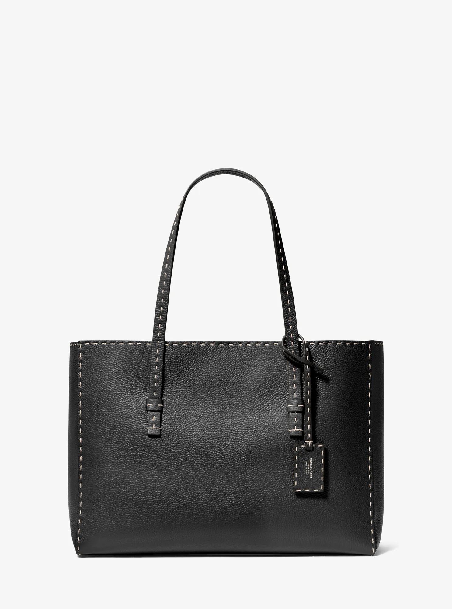 Sharon Hand-Stitched Pebbled Leather Tote Bag Designer Handbag Fashion Shoulder Bag