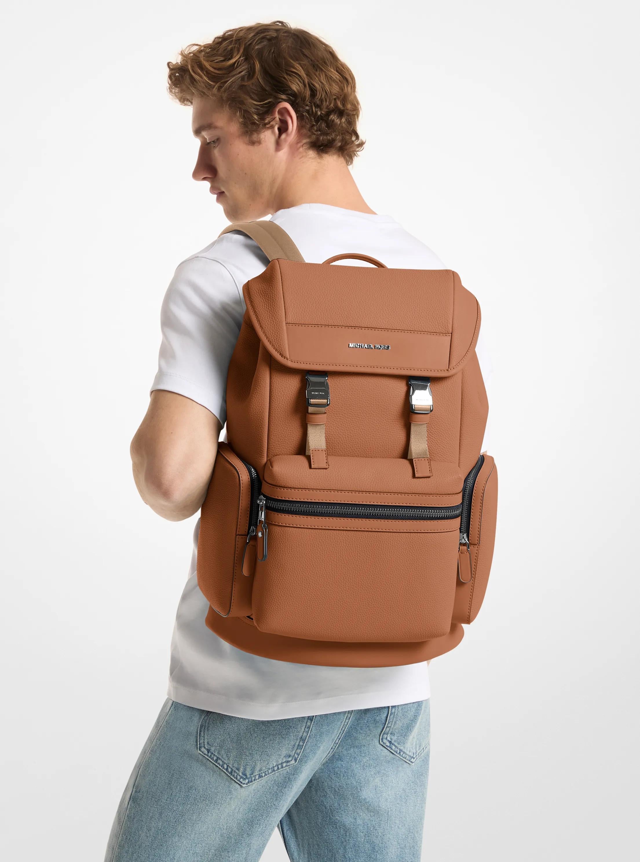 Jet Set Pebbled Leather Backpack Popular Style Fashion Accessory