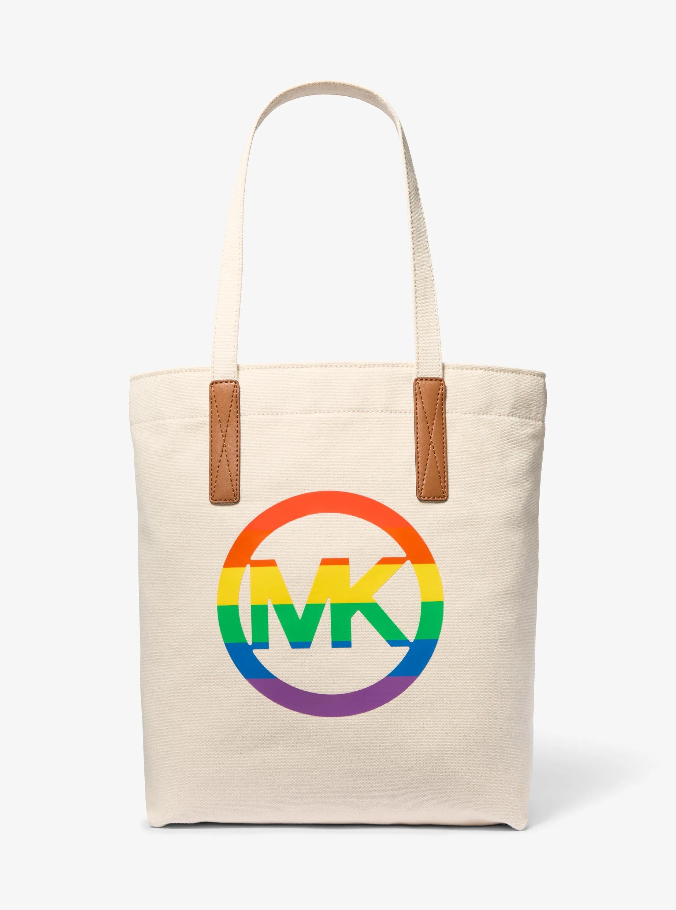 PRIDE Rainbow Logo Cotton Tote Bag Designer Handbag Fashion Shoulder Bag