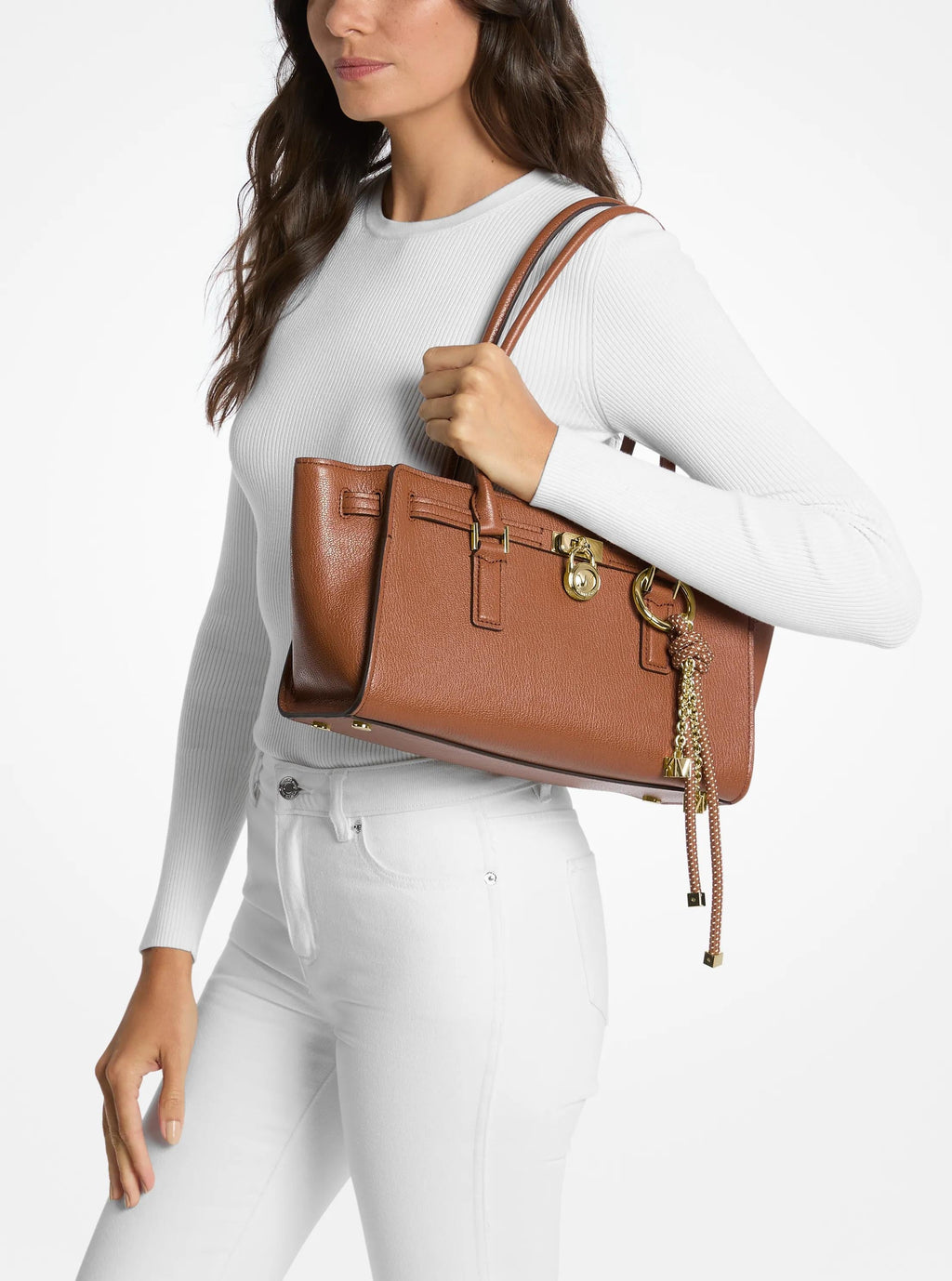 Hamilton Moderne Small Leather Satchel Designer Handbag Fashion Shoulder Bag