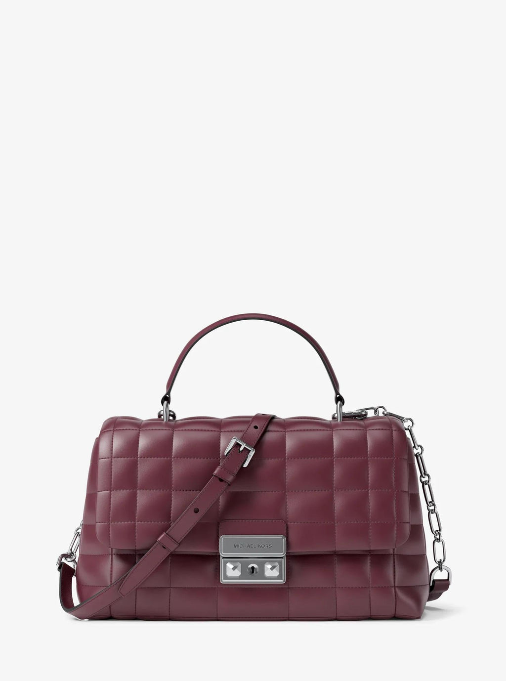 Tribeca Medium Quilted Leather Satchel Designer Handbag Fashion Shoulder Bag