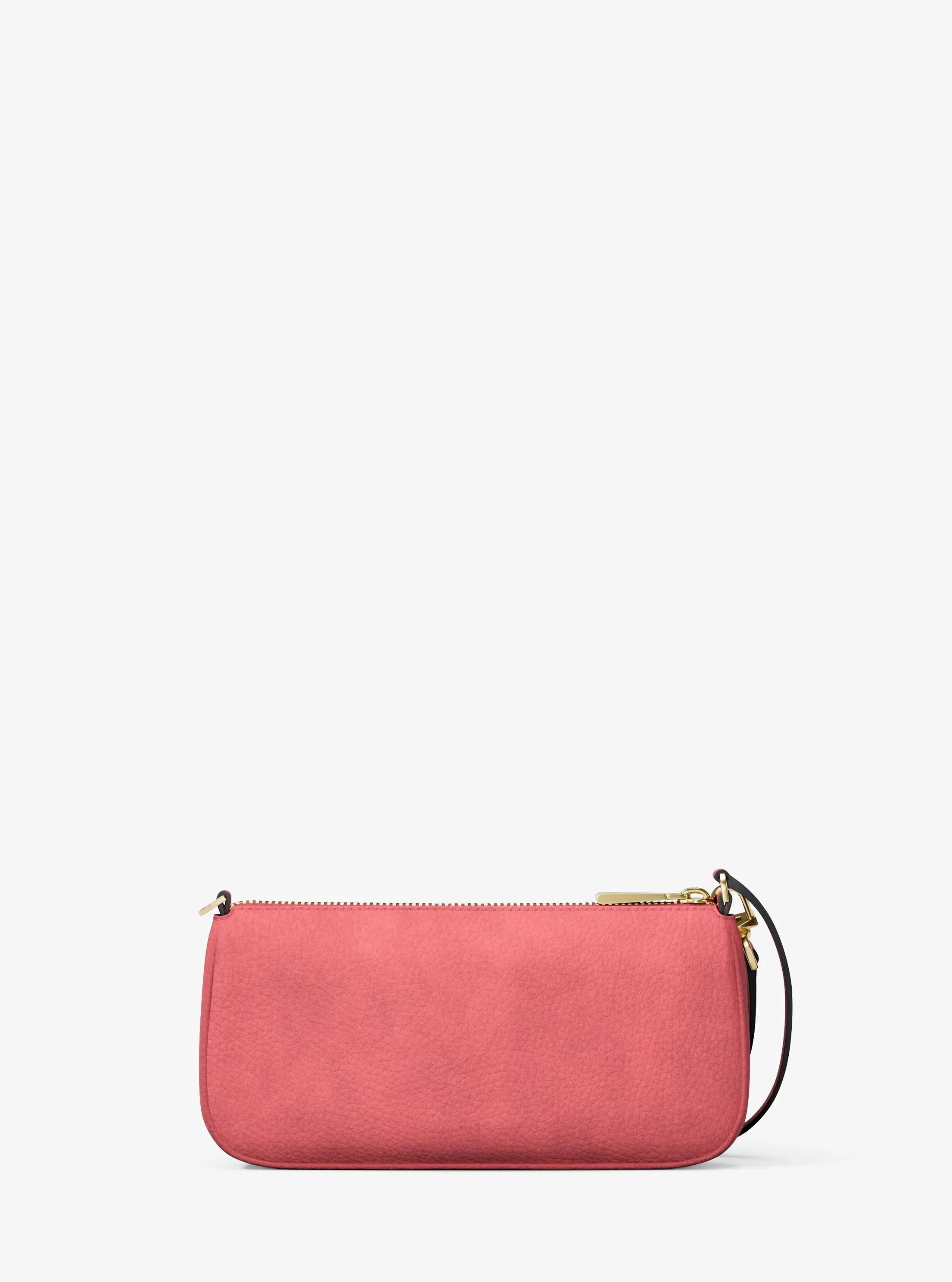Zoe Small Suede Convertible Pochette Designer Handbag Fashion Shoulder Bag