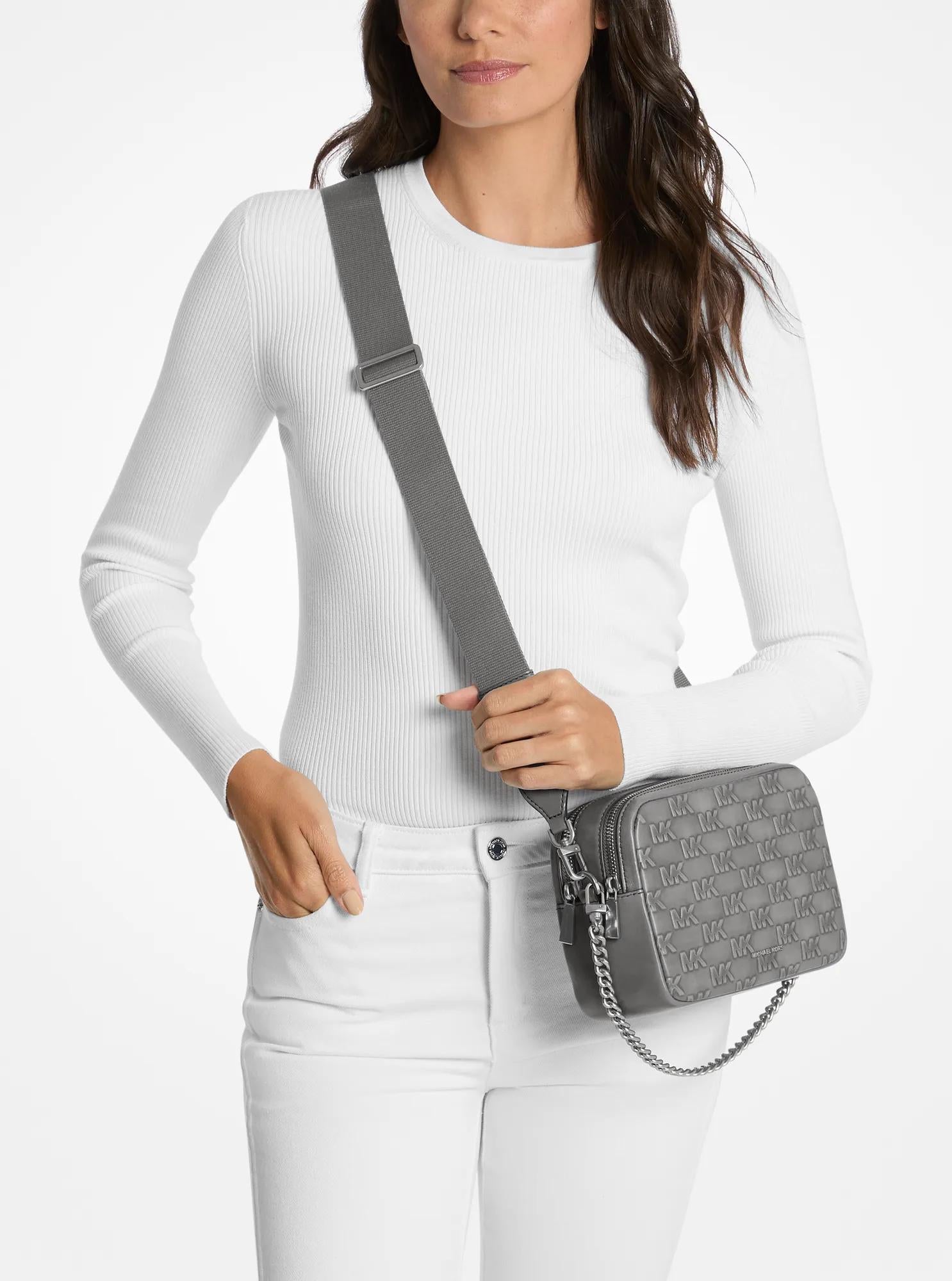 Bryant Medium Burnished Leather Camera Crossbody Bag Designer Handbag Fashion Shoulder Bag