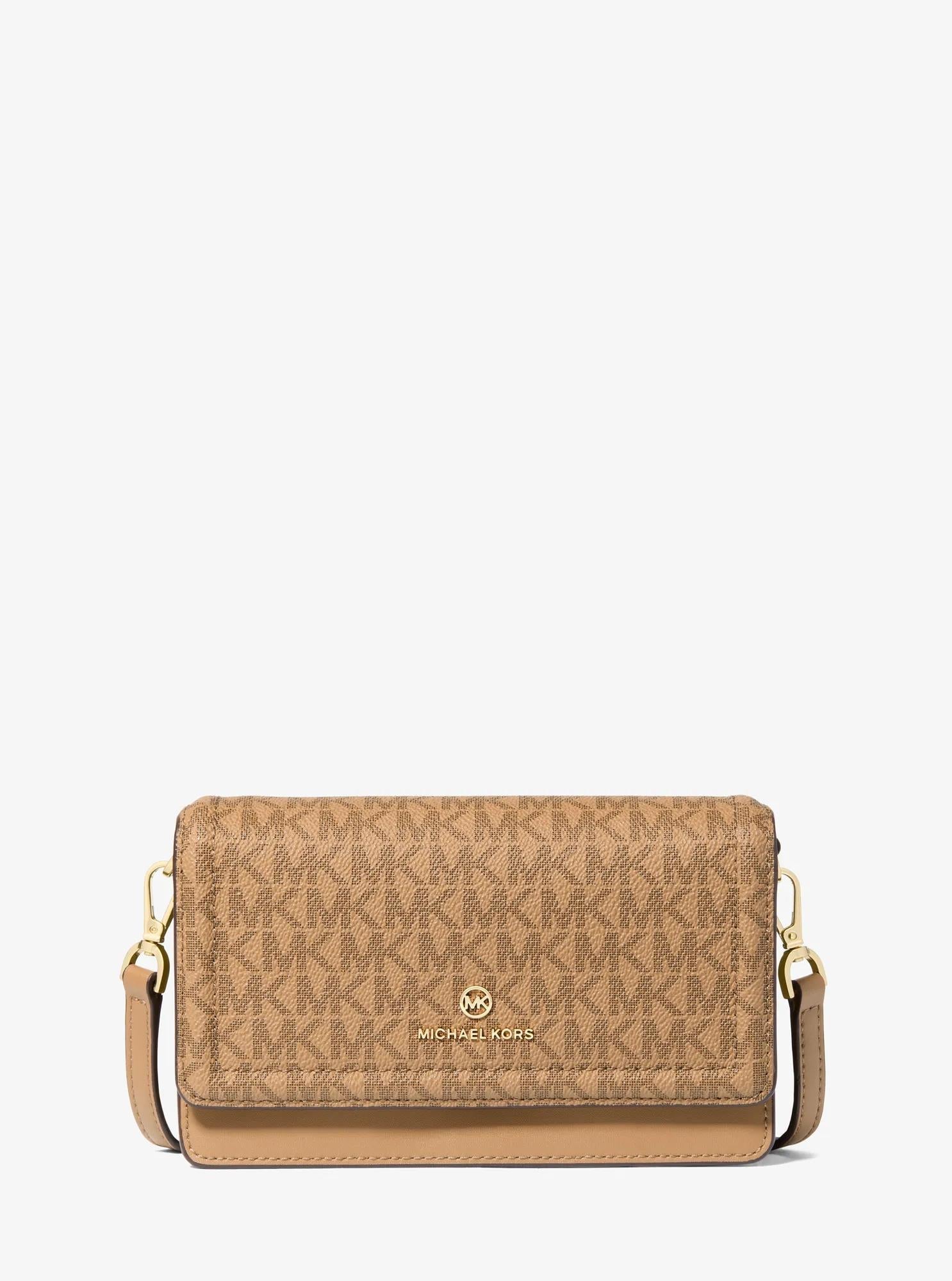 Jet Set Leather and Signature Logo Convertible Crossbody Bag Designer Handbag Fashion Shoulder Bag