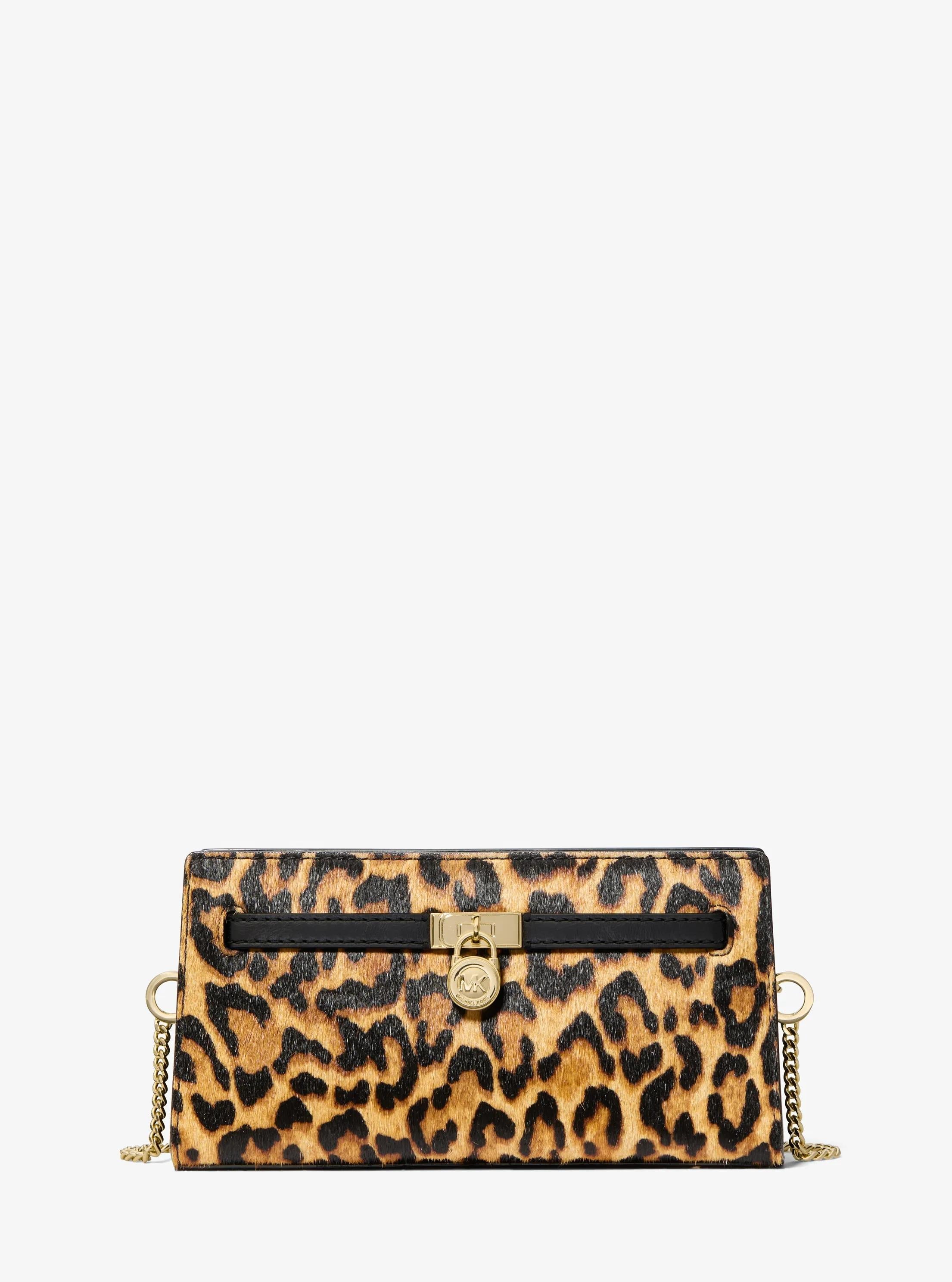 Hamilton Moderne Extra-Small Leopard Print Calf Hair Convertible Crossbody Bag Designer Handbag Fashion Shoulder Bag